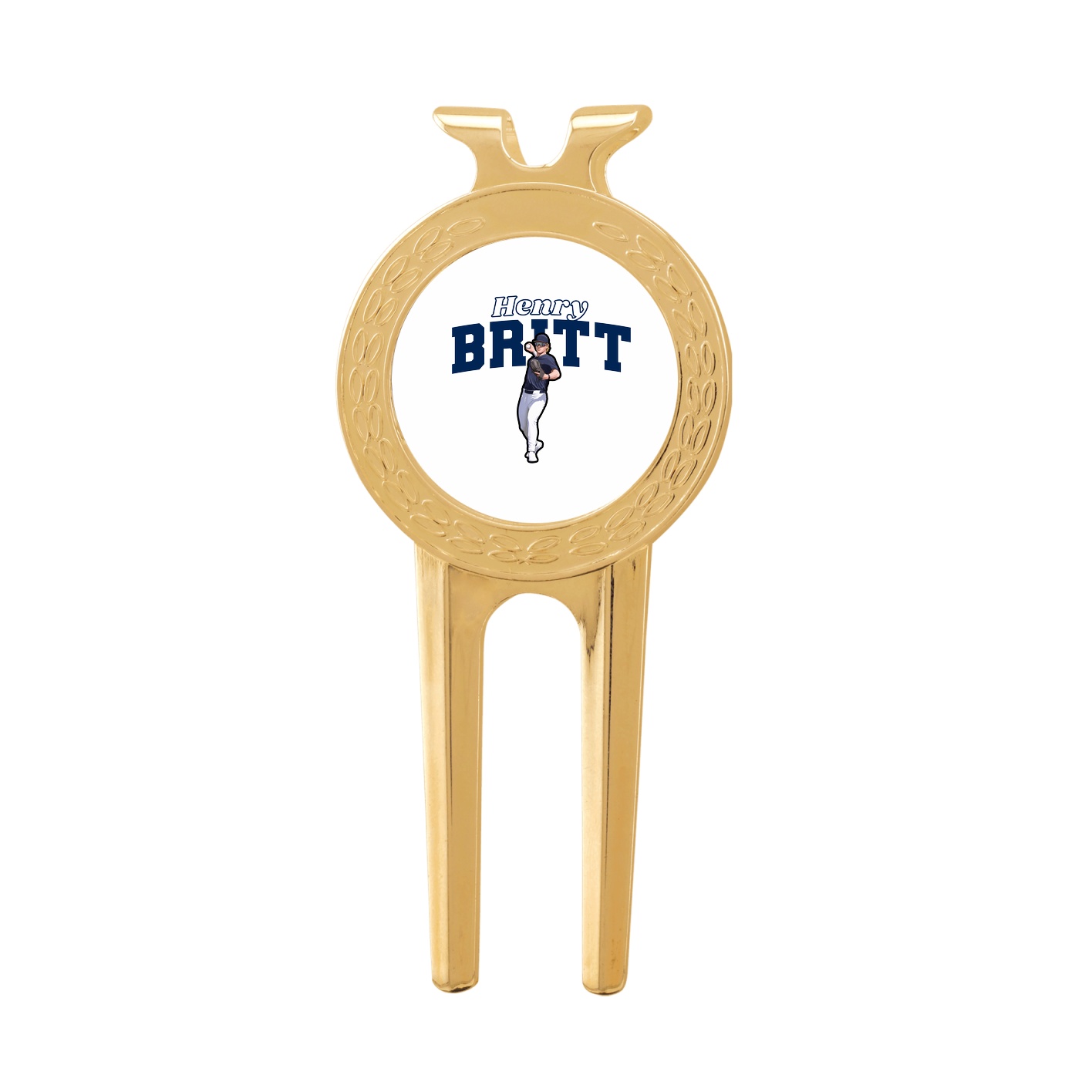 Divot Tool with Ball Marker — Name Arch in Classic