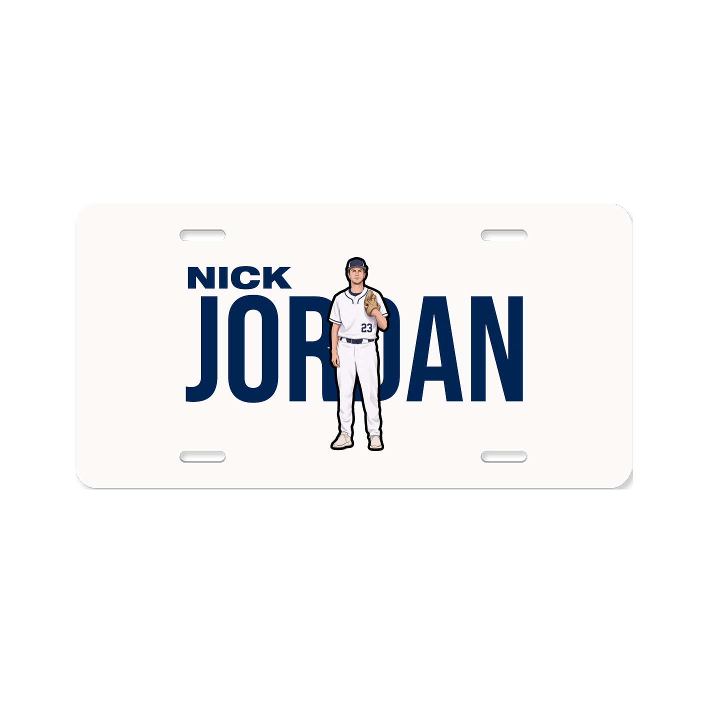 License Plate — Player Name in Classic