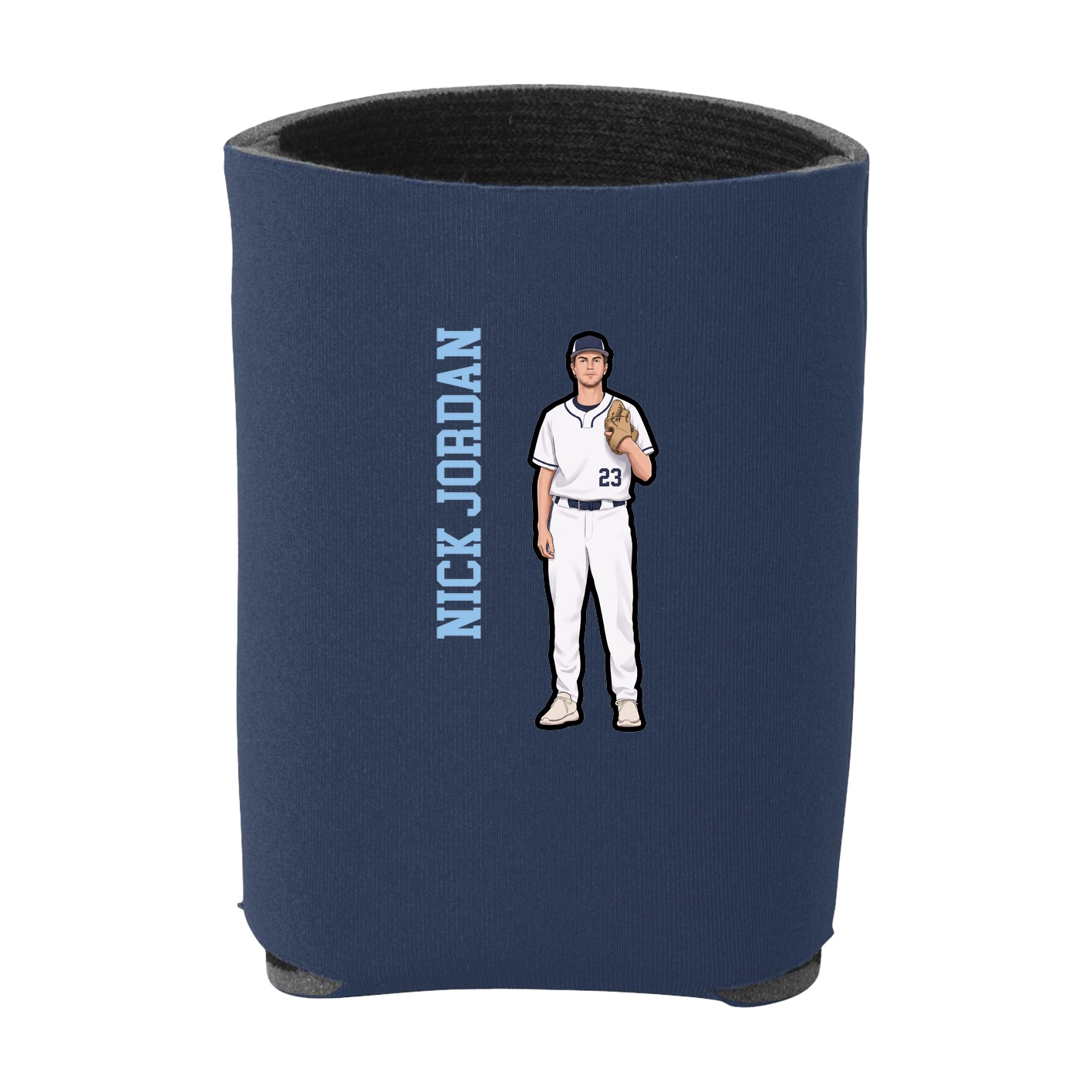 Can Holder — Name Vertical in Navy