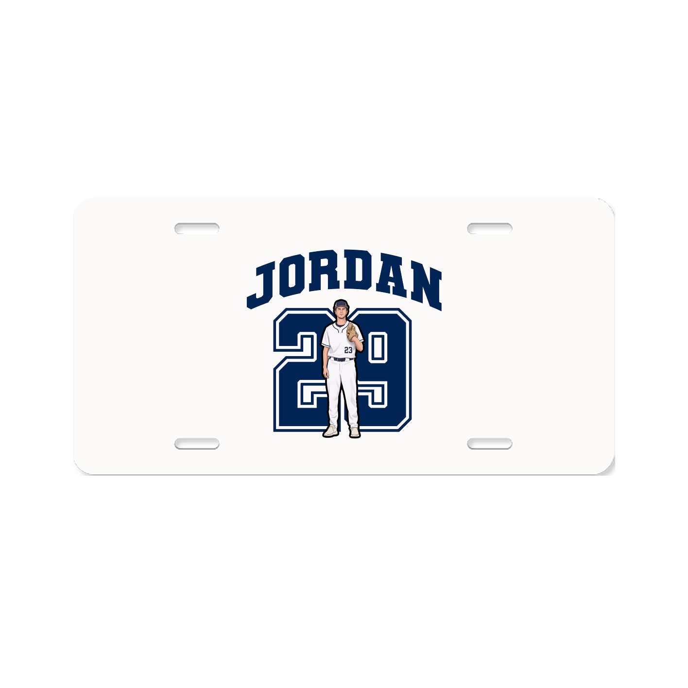 License Plate — Number in Classic