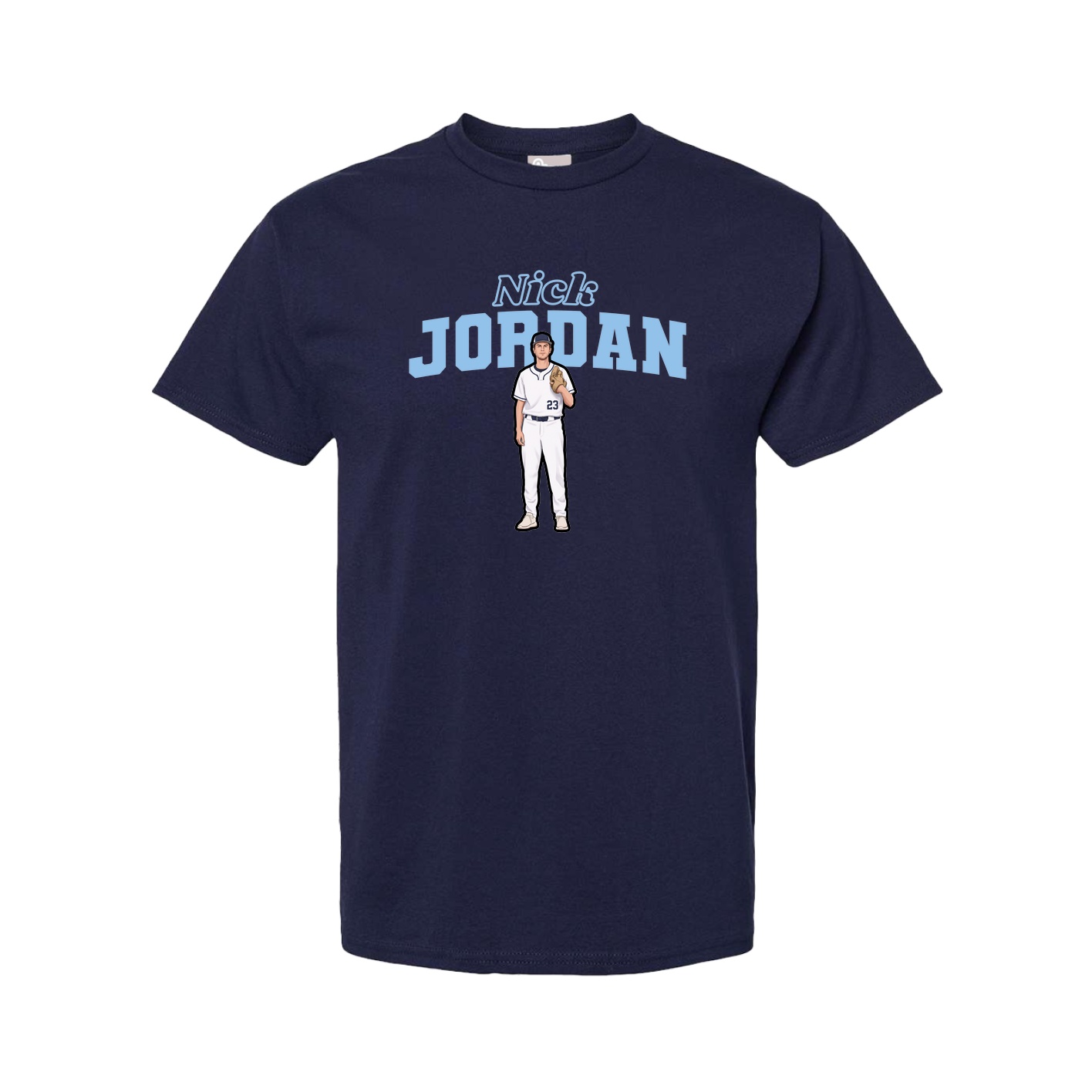 Youth Tee — Name Arch in Navy