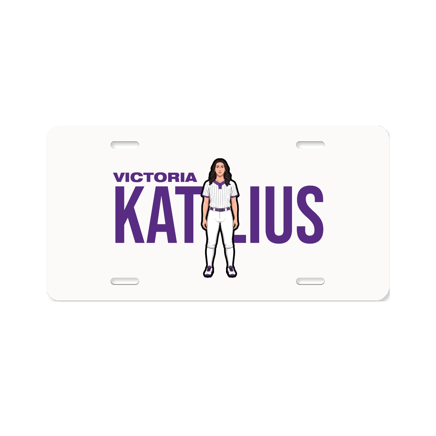 License Plate — Player Name in Classic