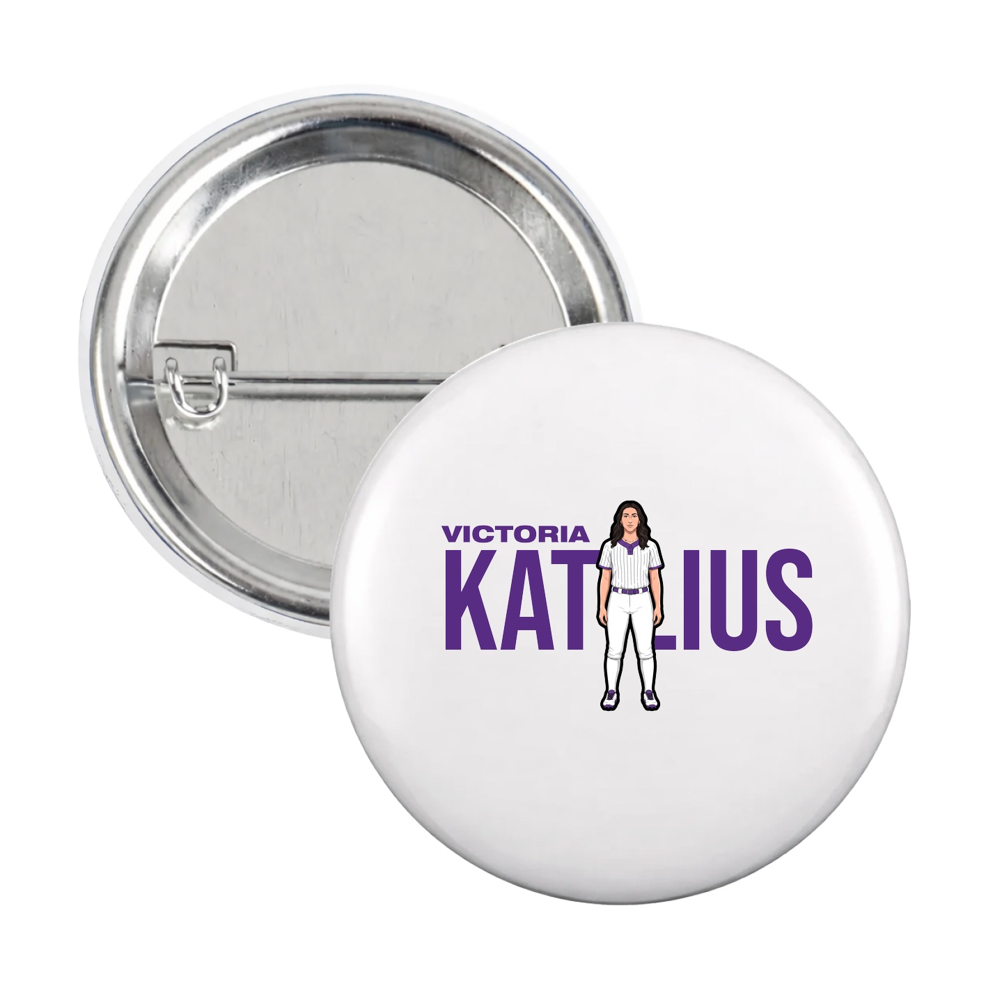 Game Day Button — Player Name in White