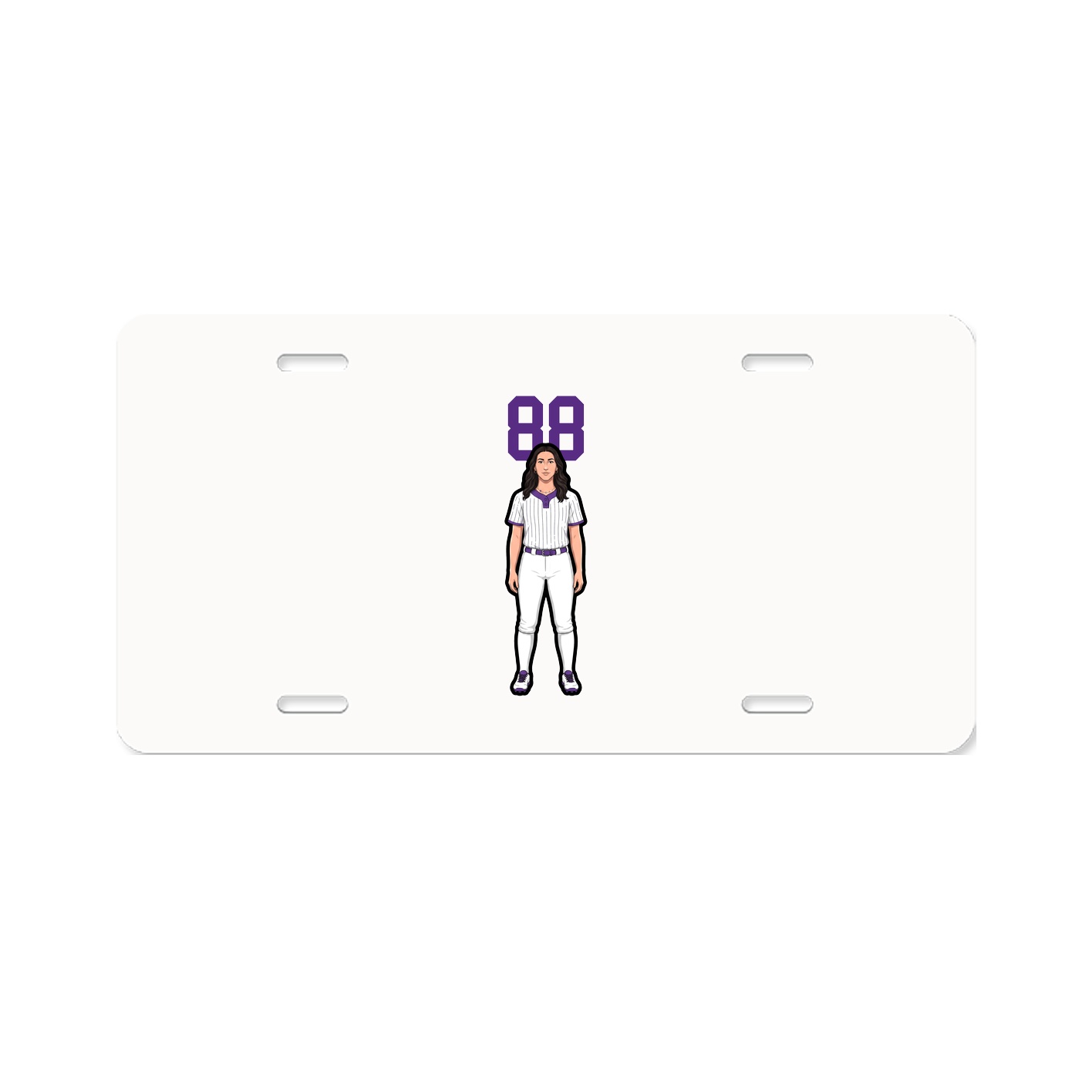 License Plate — Number Top in Classic