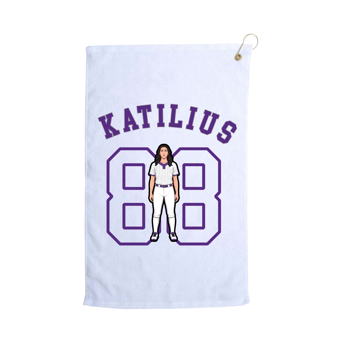 Golf Towel — Shirsey Arch in White