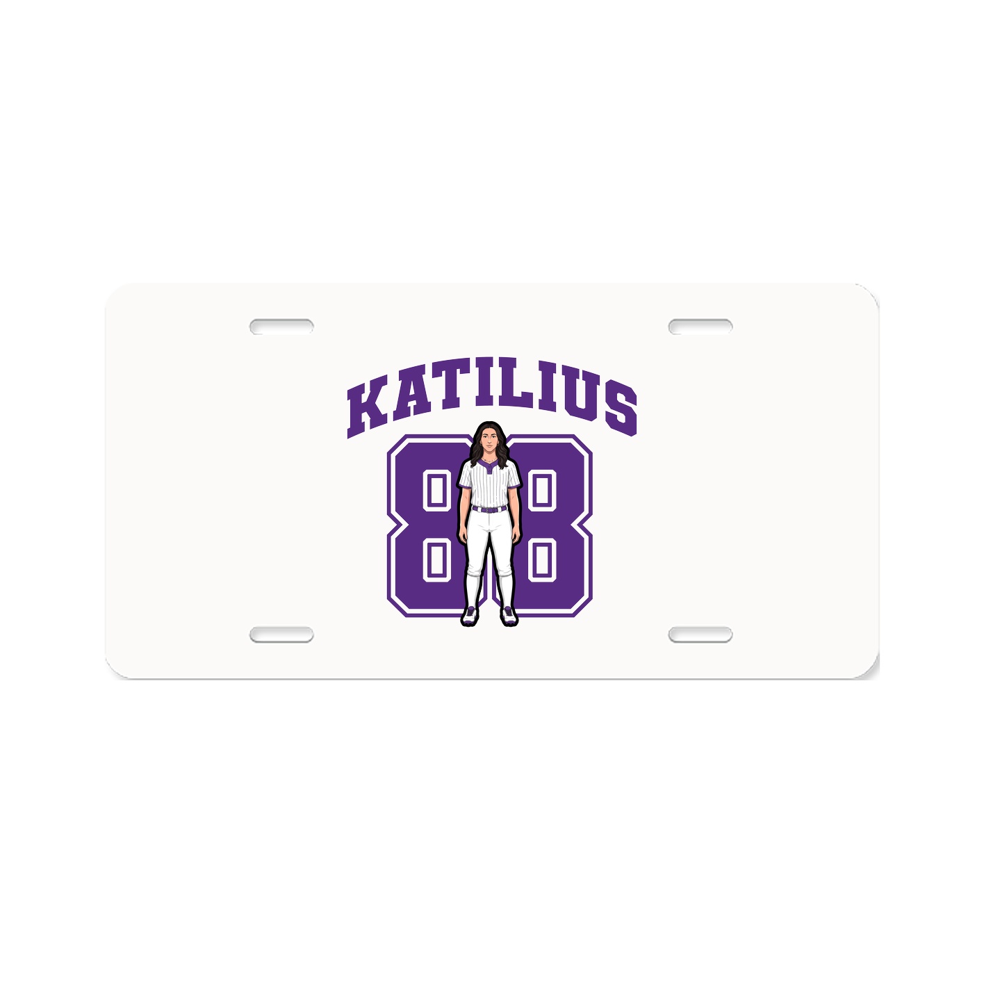 License Plate — Number in Classic