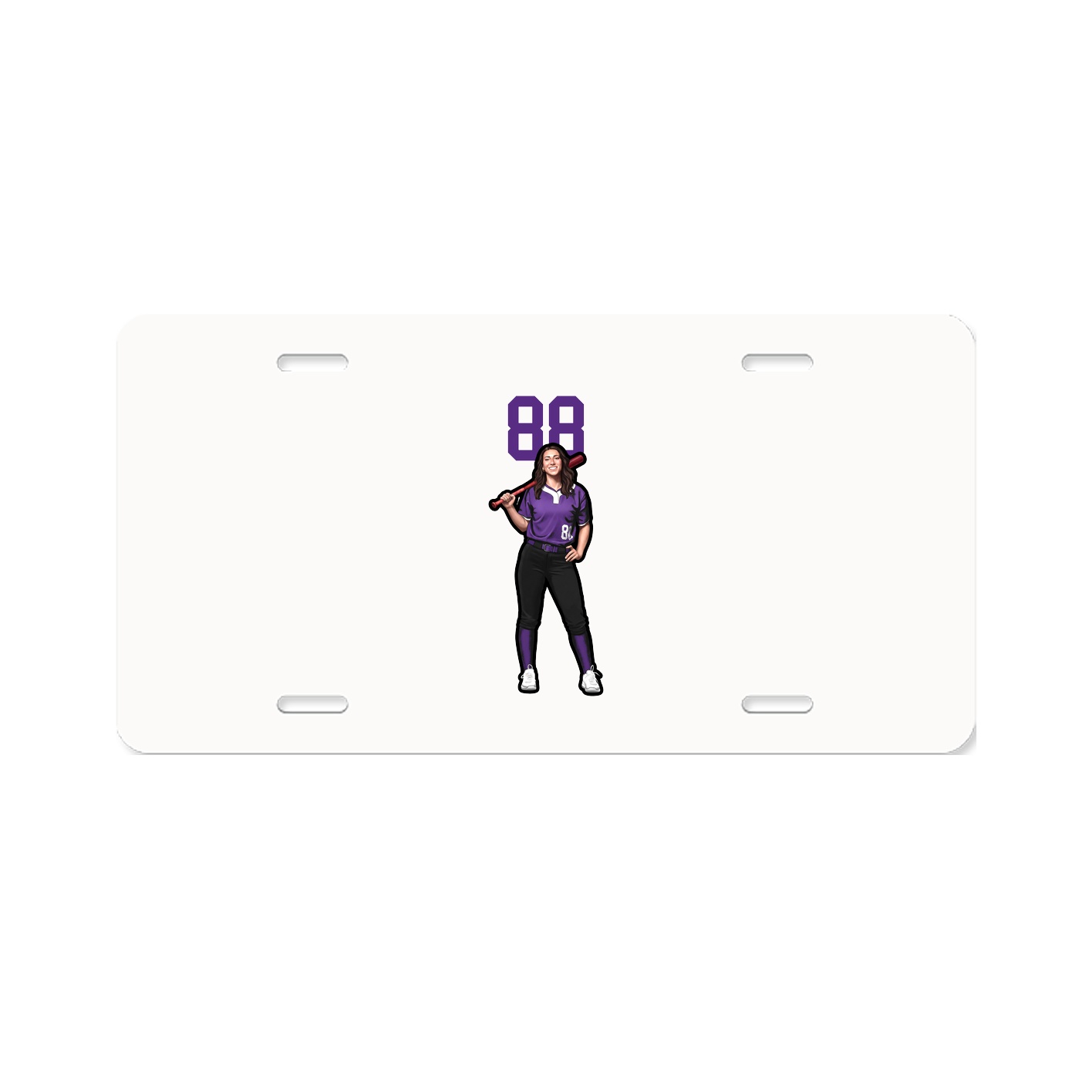 License Plate — Number Top in Classic