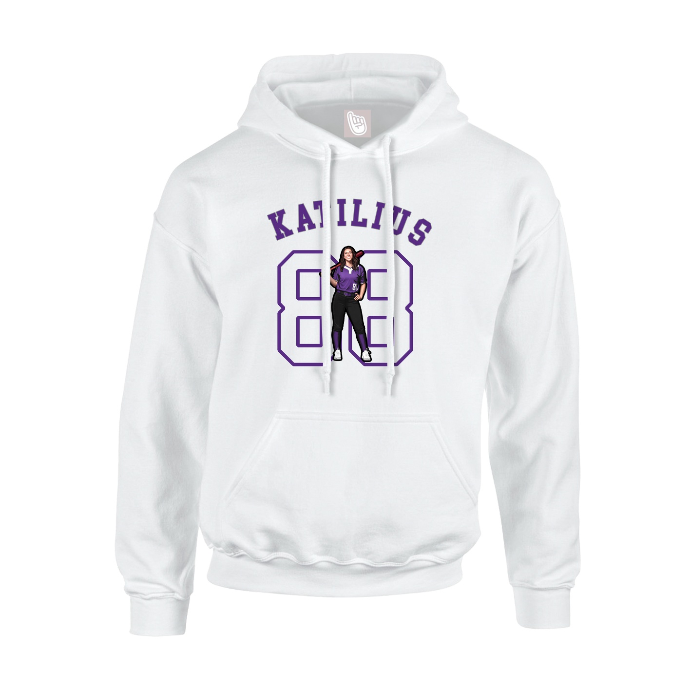 Youth Hoodie — Shirsey Arch in White