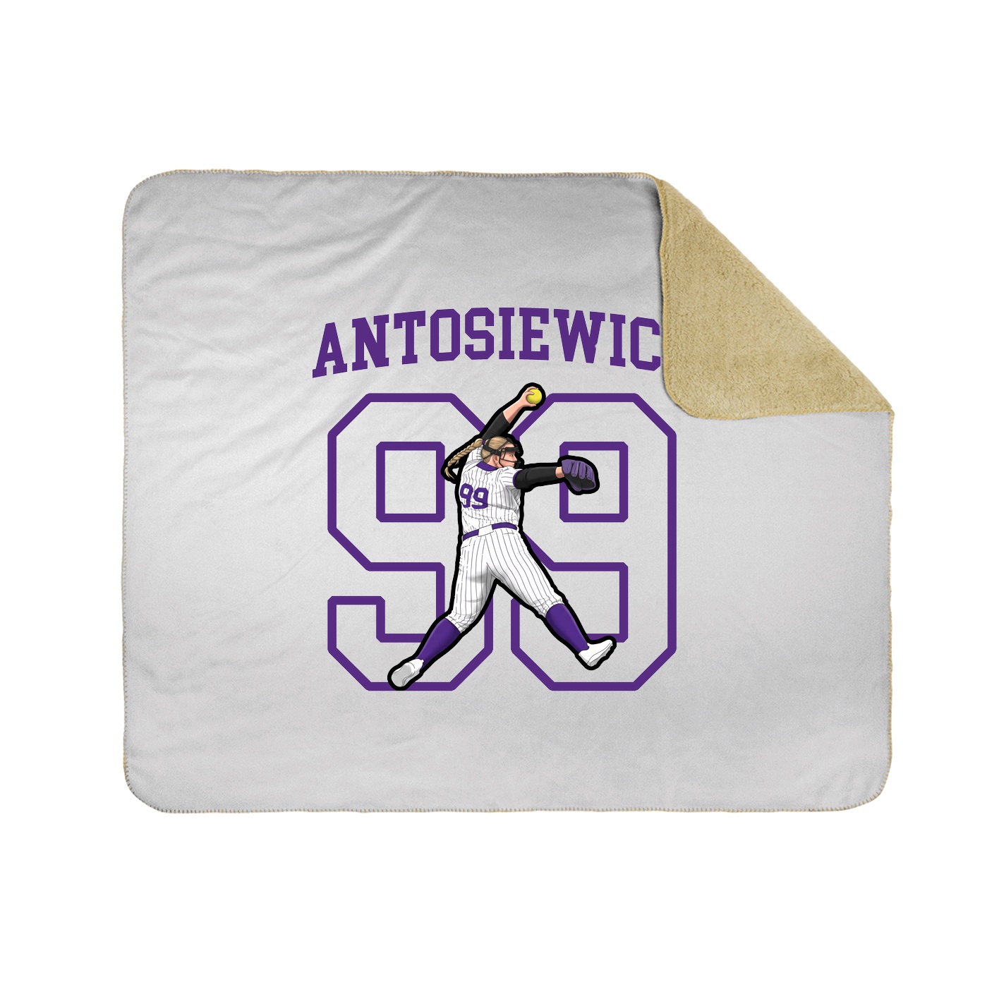 Throw Blanket — Shirsey in White