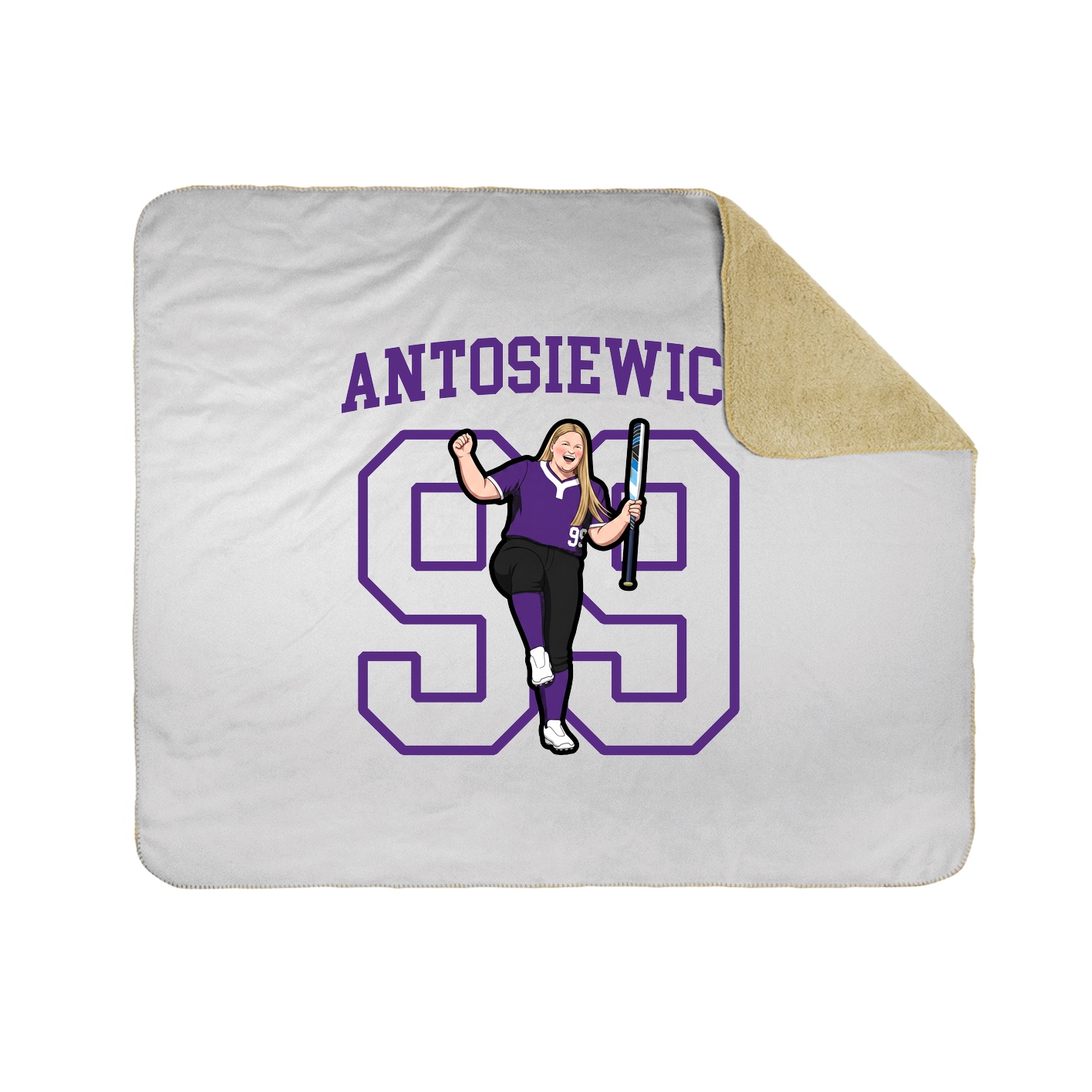 Throw Blanket — Shirsey in White