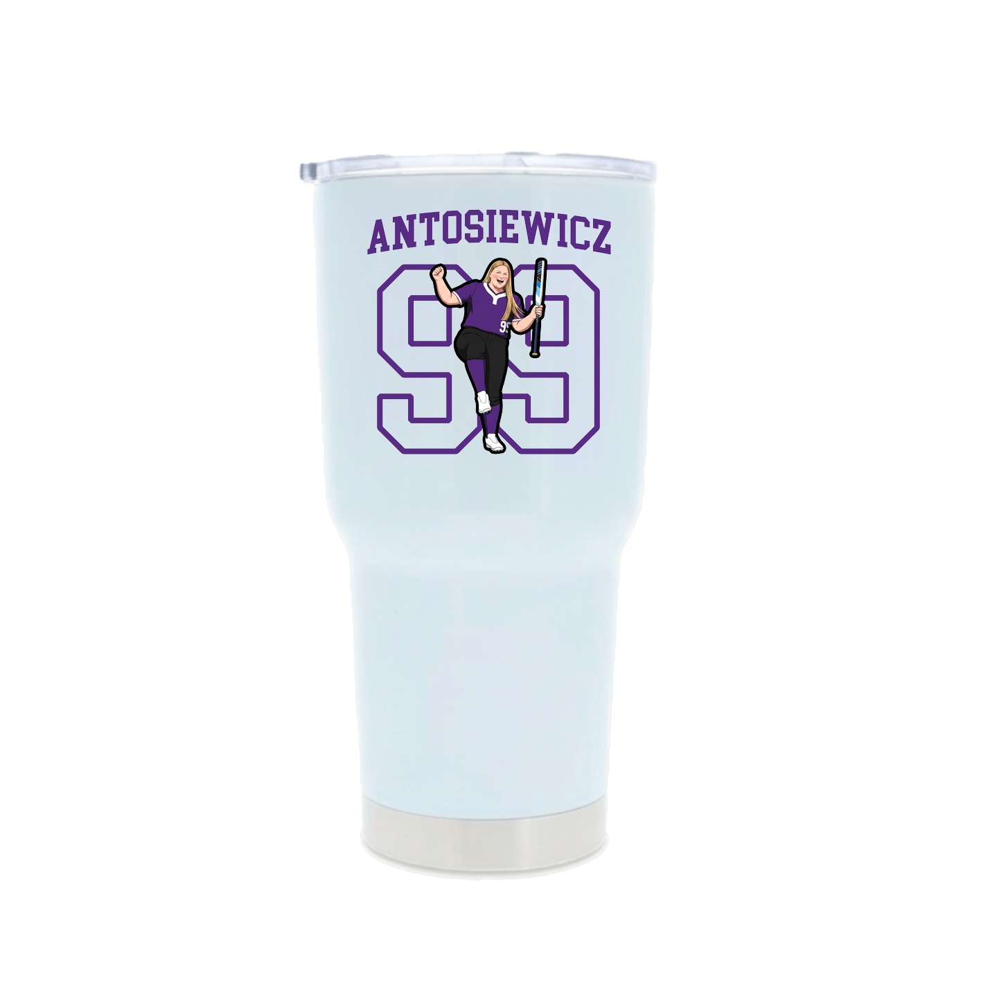 30oz Stainless Steel Tumbler — Shirsey in White