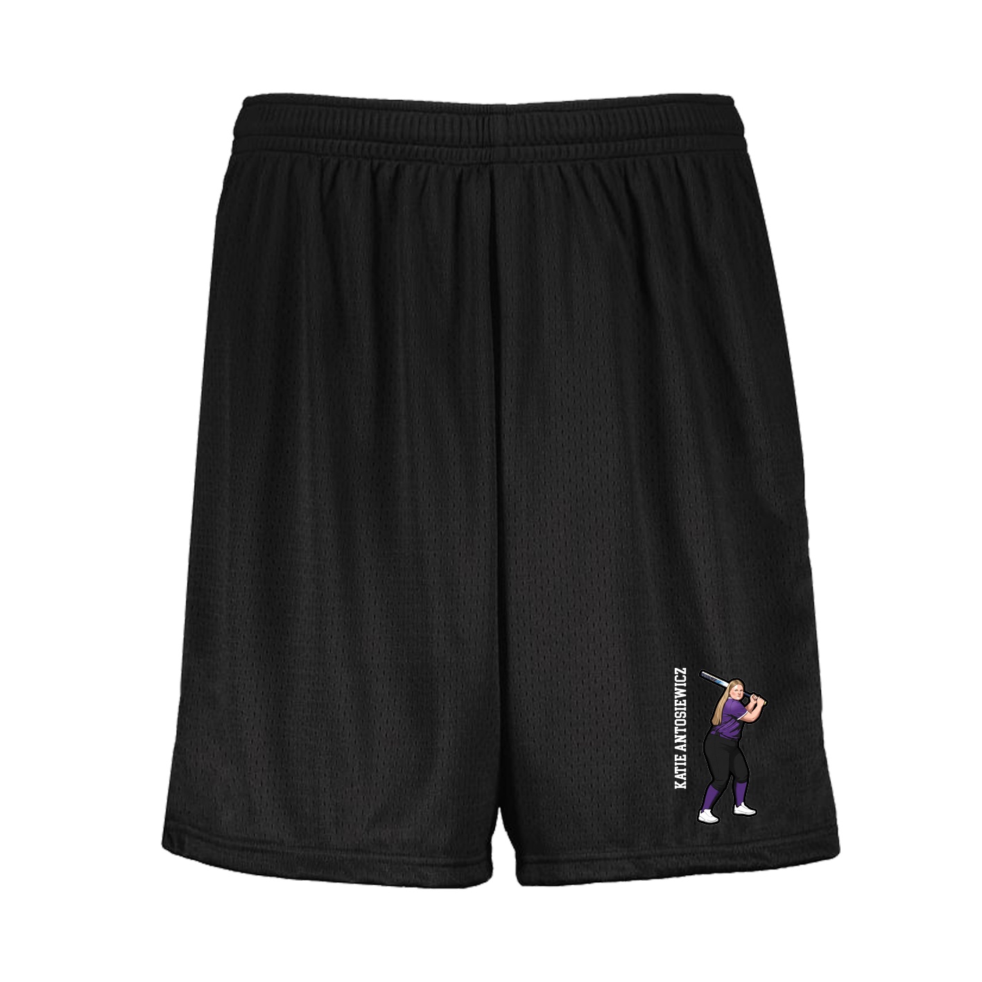 Shorts — Name Vertical in Black