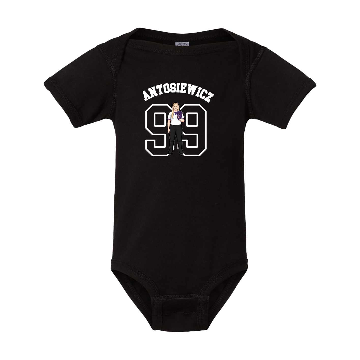 Baby Onesie — Shirsey Arch in Black