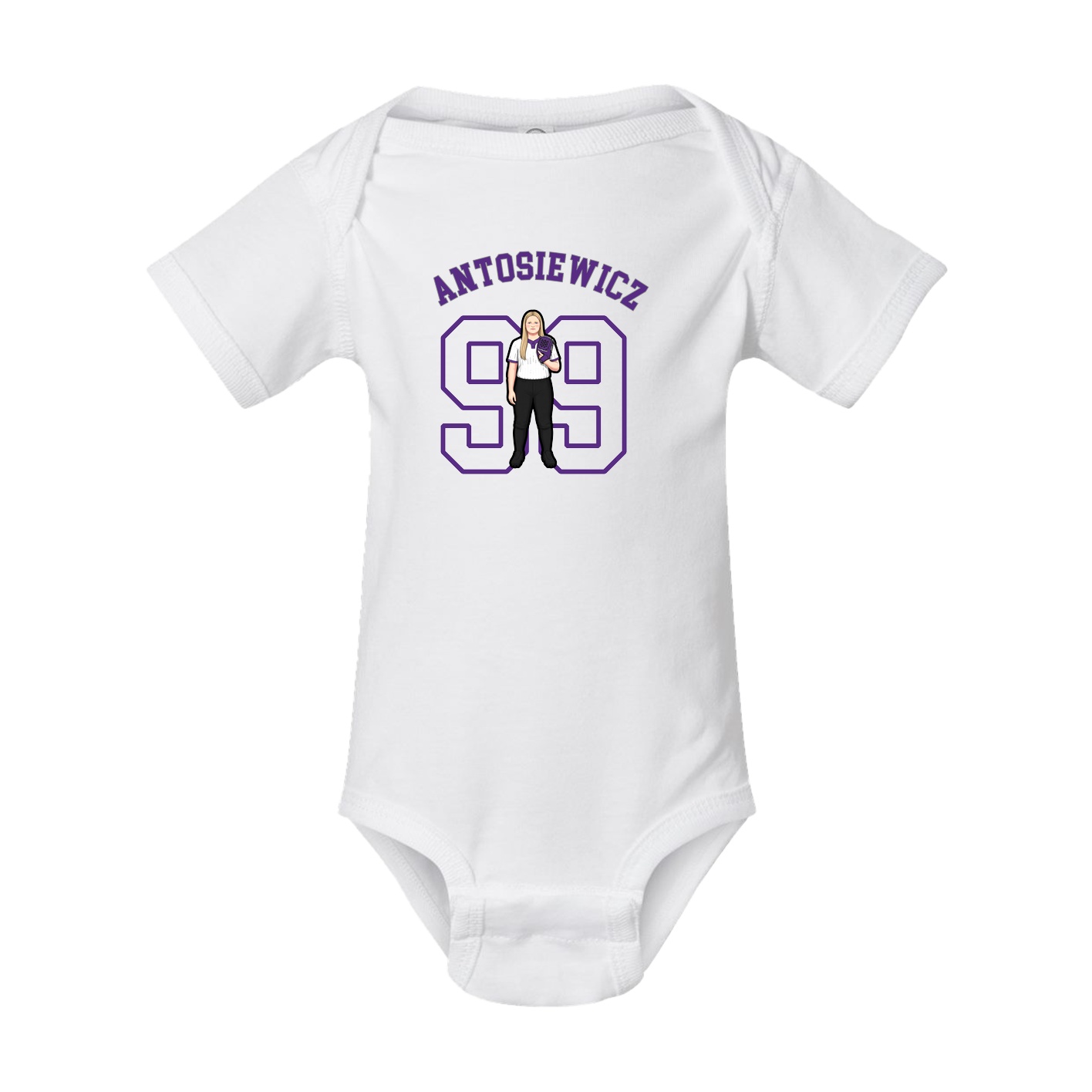 Baby Onesie — Shirsey Arch in White