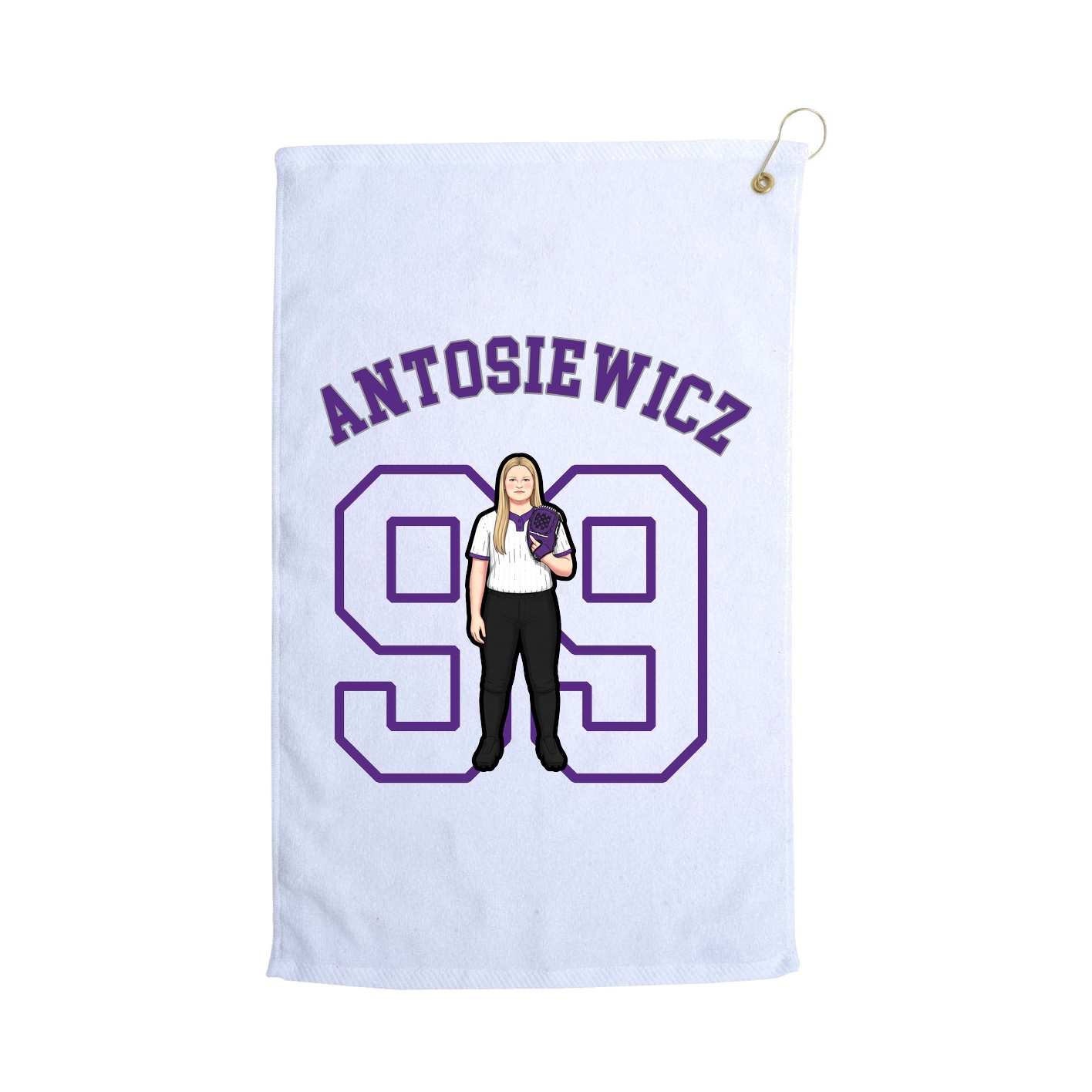 Golf Towel — Shirsey Arch in White