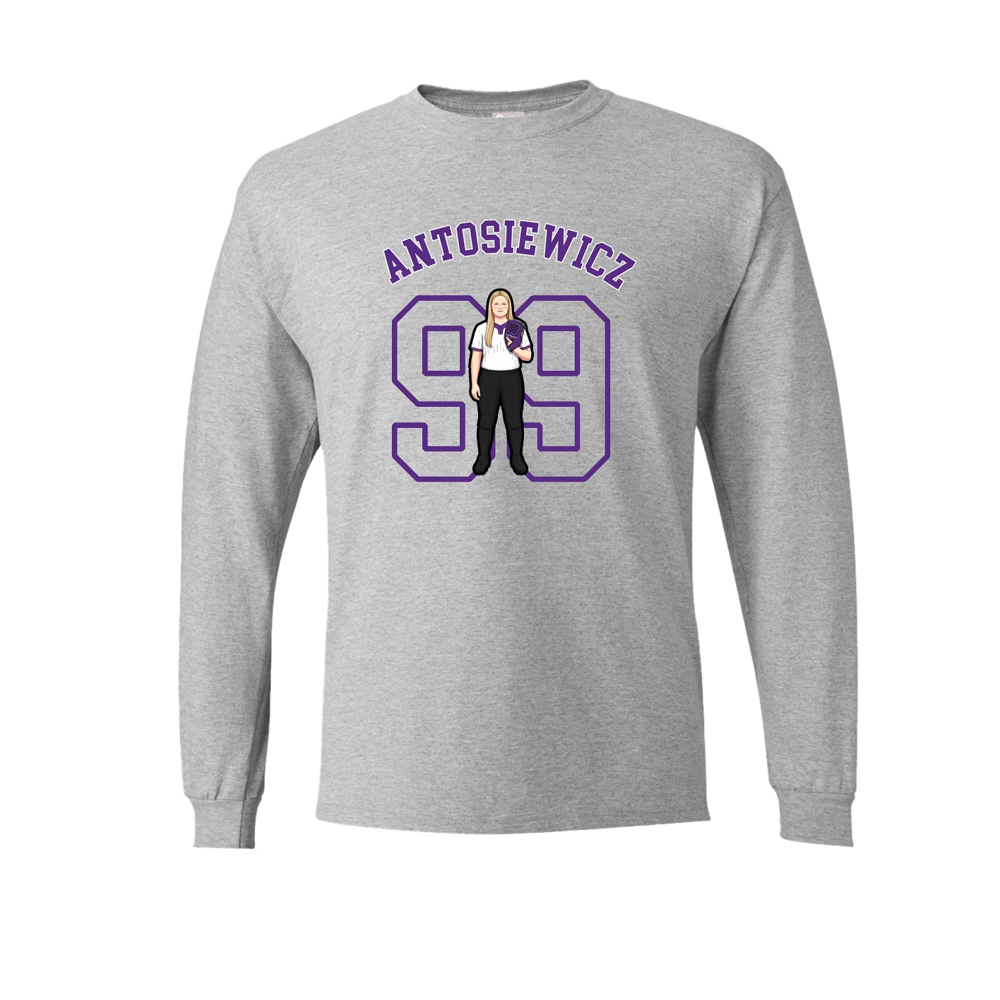 Long Sleeve Tee — Shirsey Arch in Grey