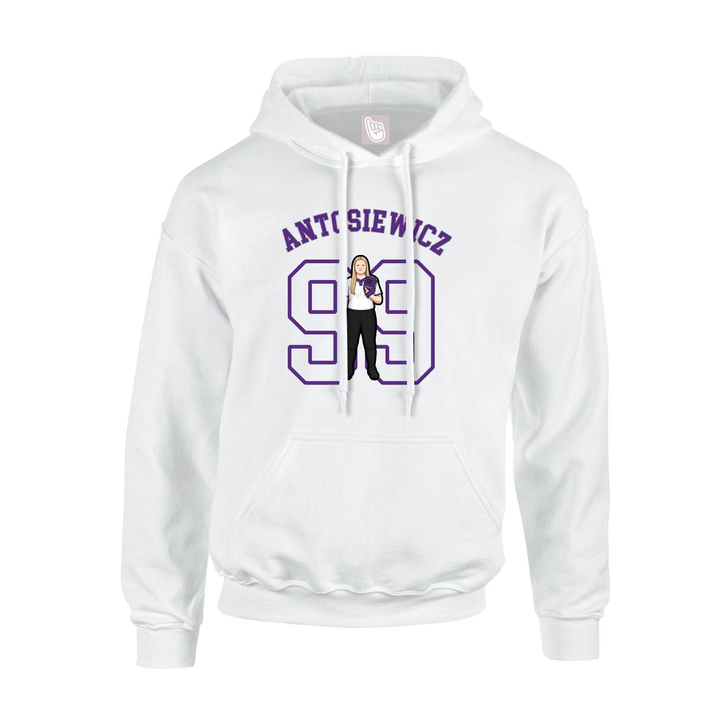 Youth Hoodie — Shirsey Arch in White