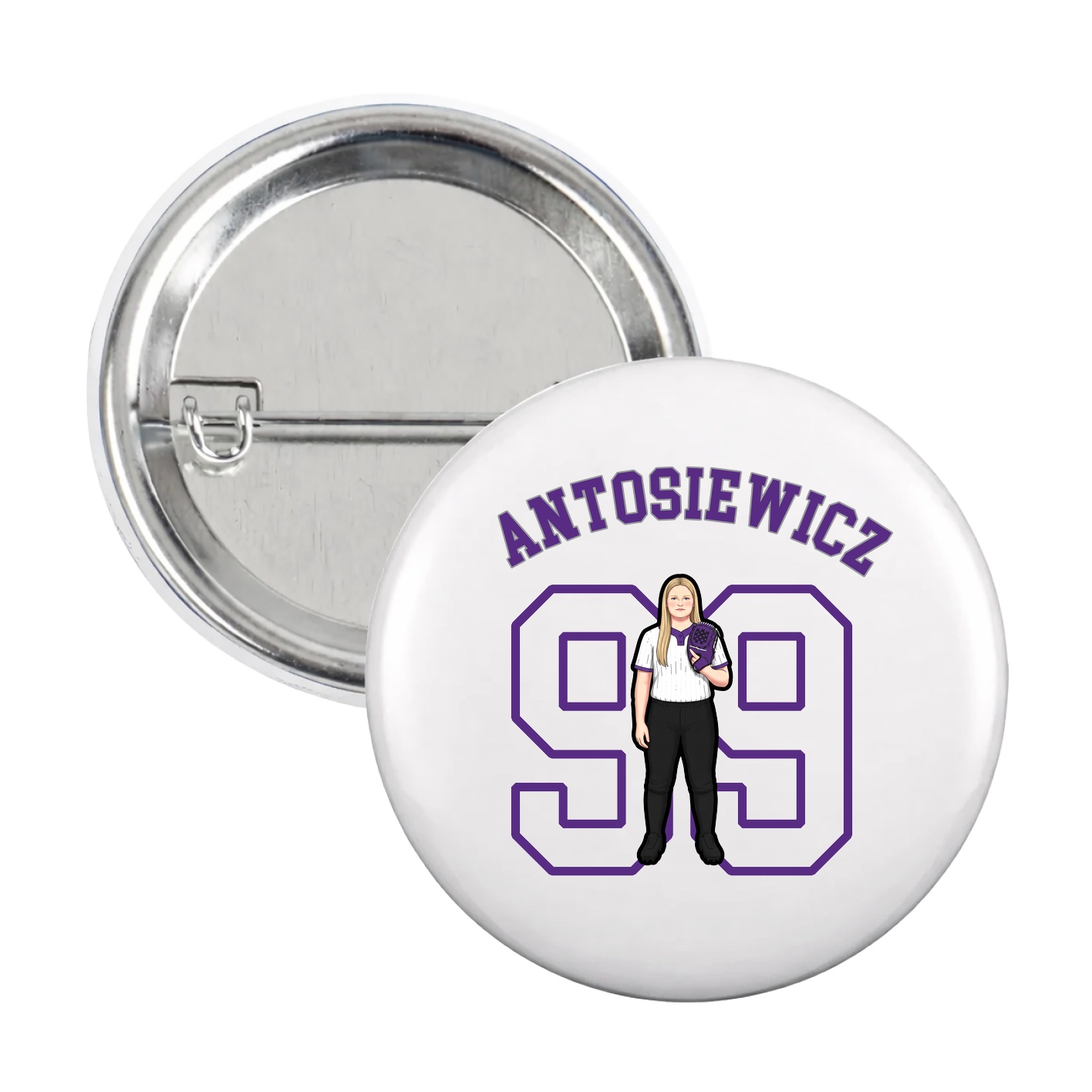 Game Day Button — Shirsey Arch in White