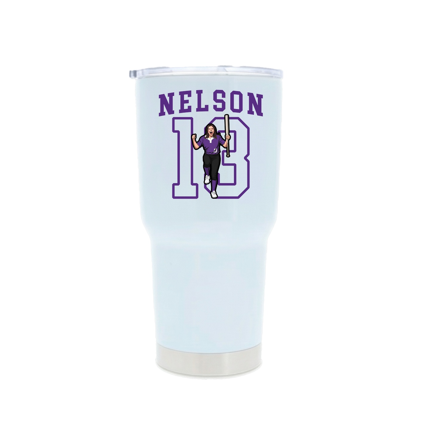 30oz Stainless Steel Tumbler — Shirsey in White