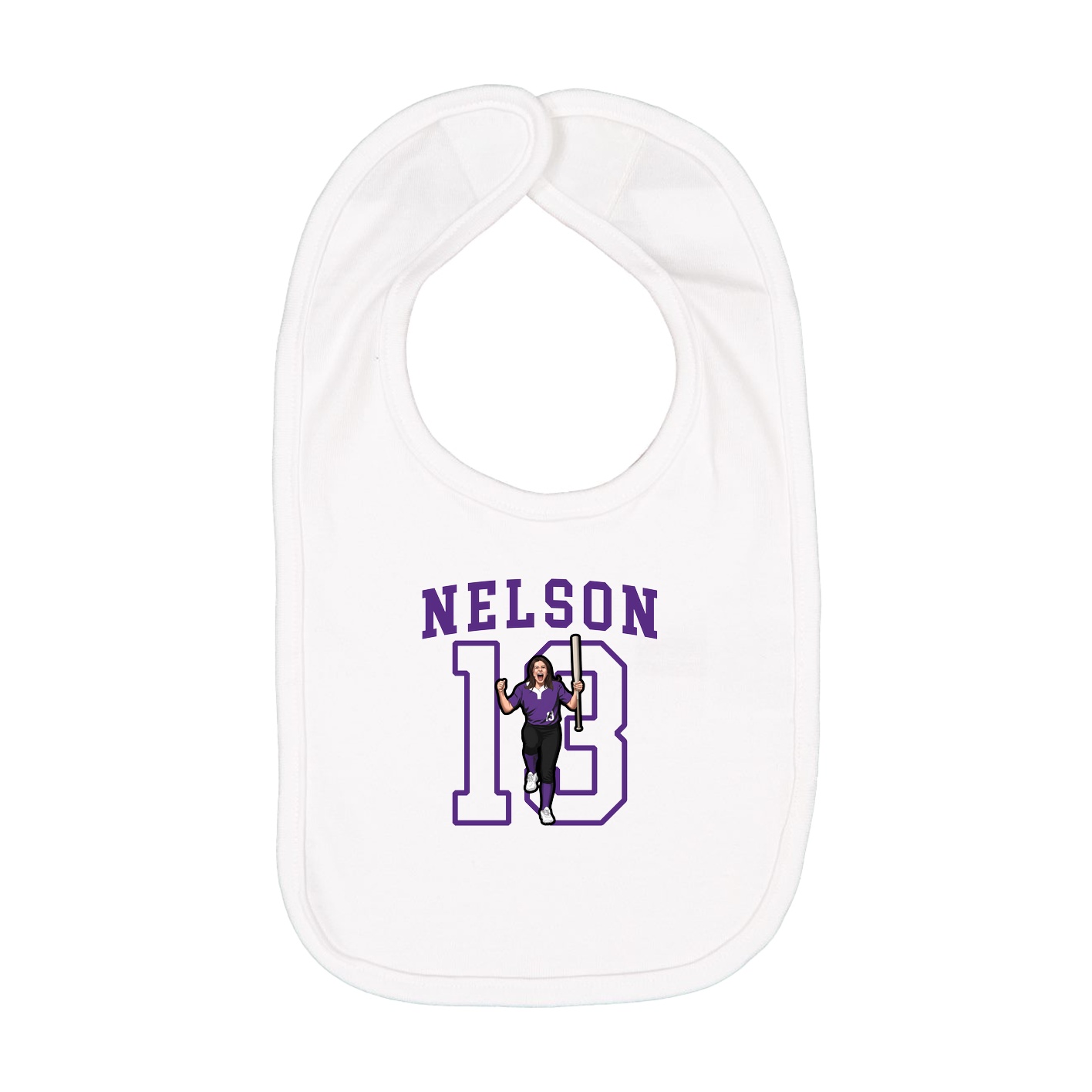Infant Bib — Shirsey in White