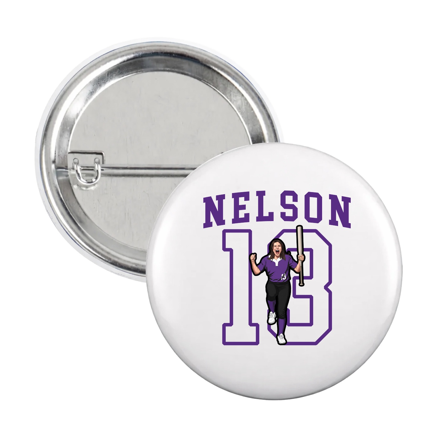 Game Day Button — Shirsey in White