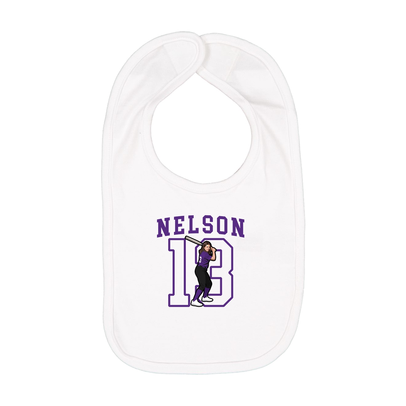 Infant Bib — Shirsey in White