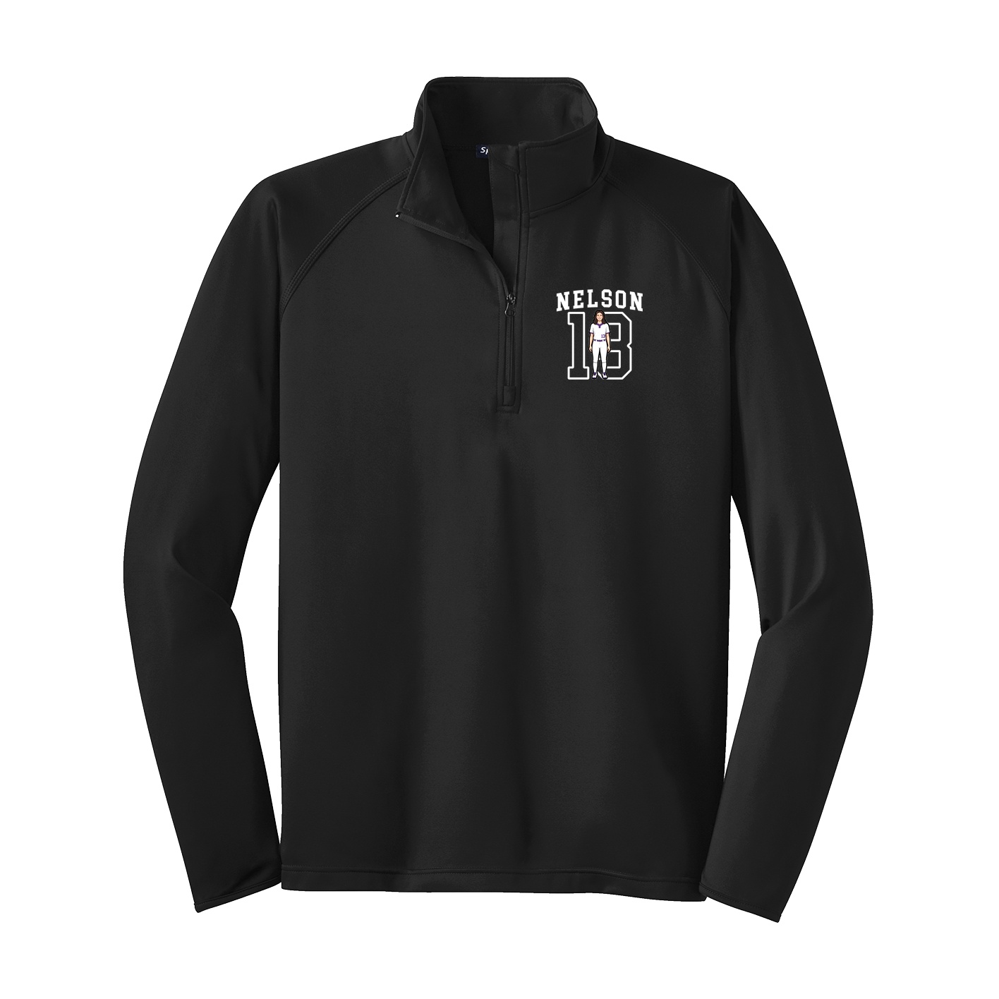 Q-Zip Pullover — Shirsey in Black