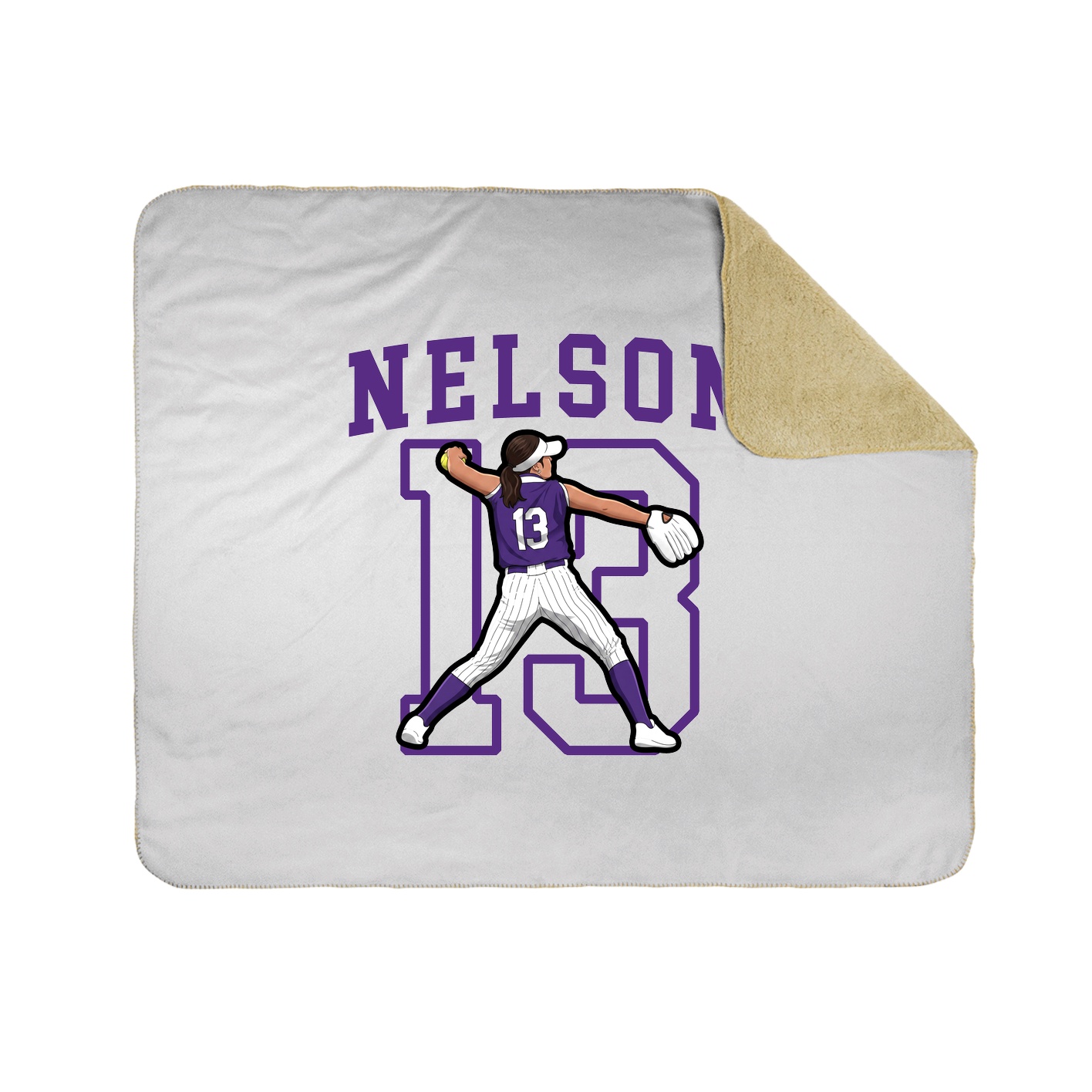 Throw Blanket — Shirsey in White