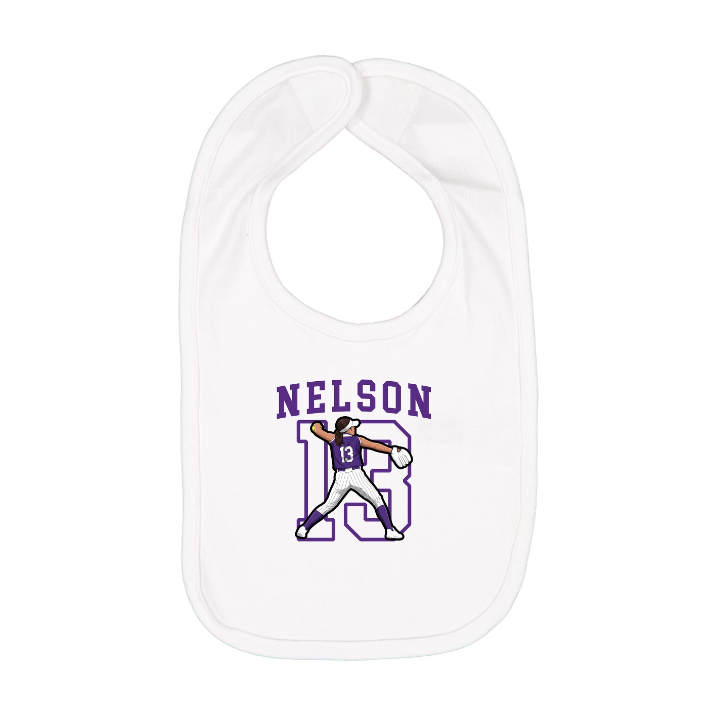 Infant Bib — Shirsey in White