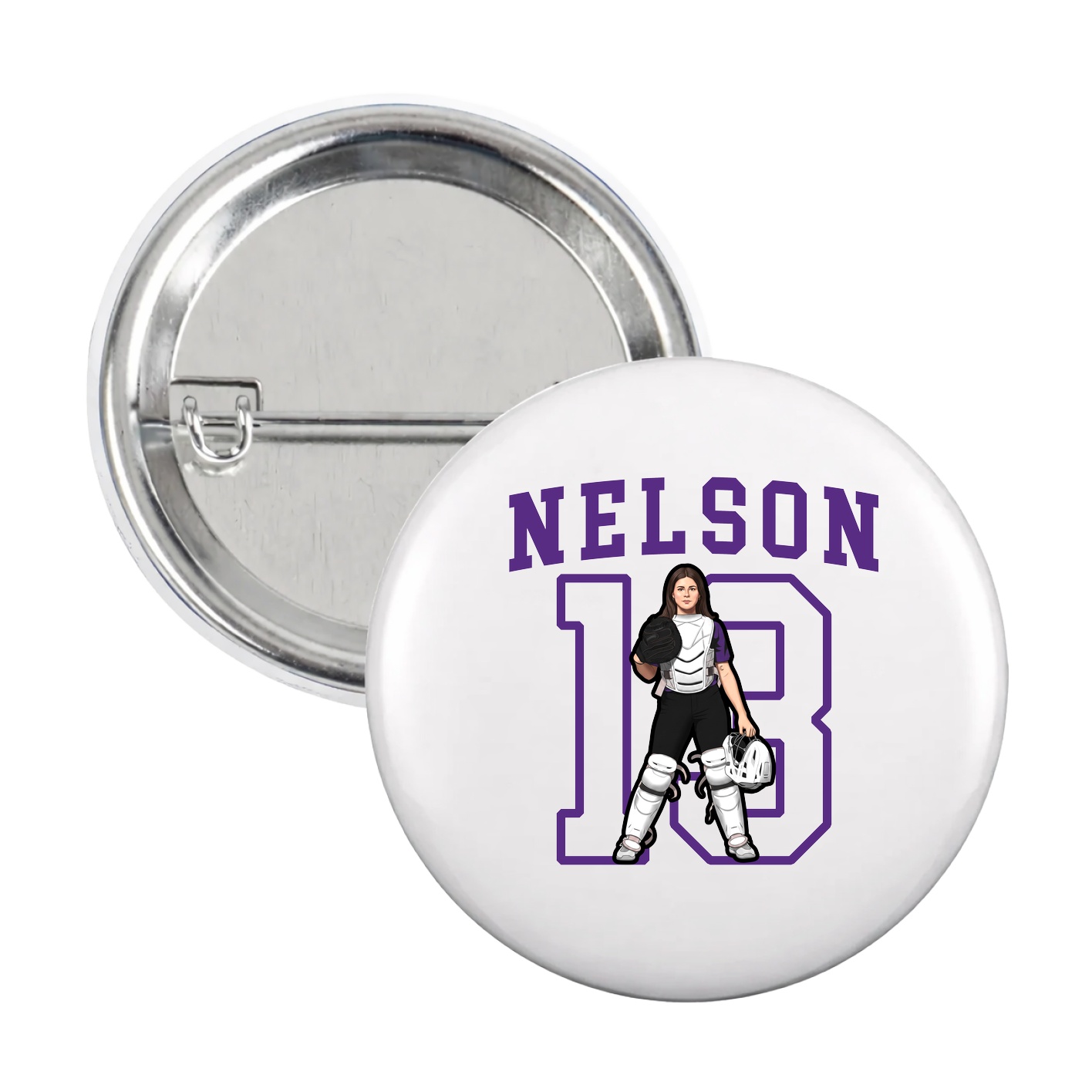 Game Day Button — Shirsey in White