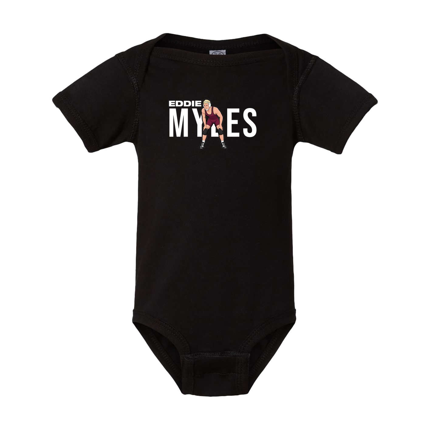 Baby Onesie — Player Name in Black