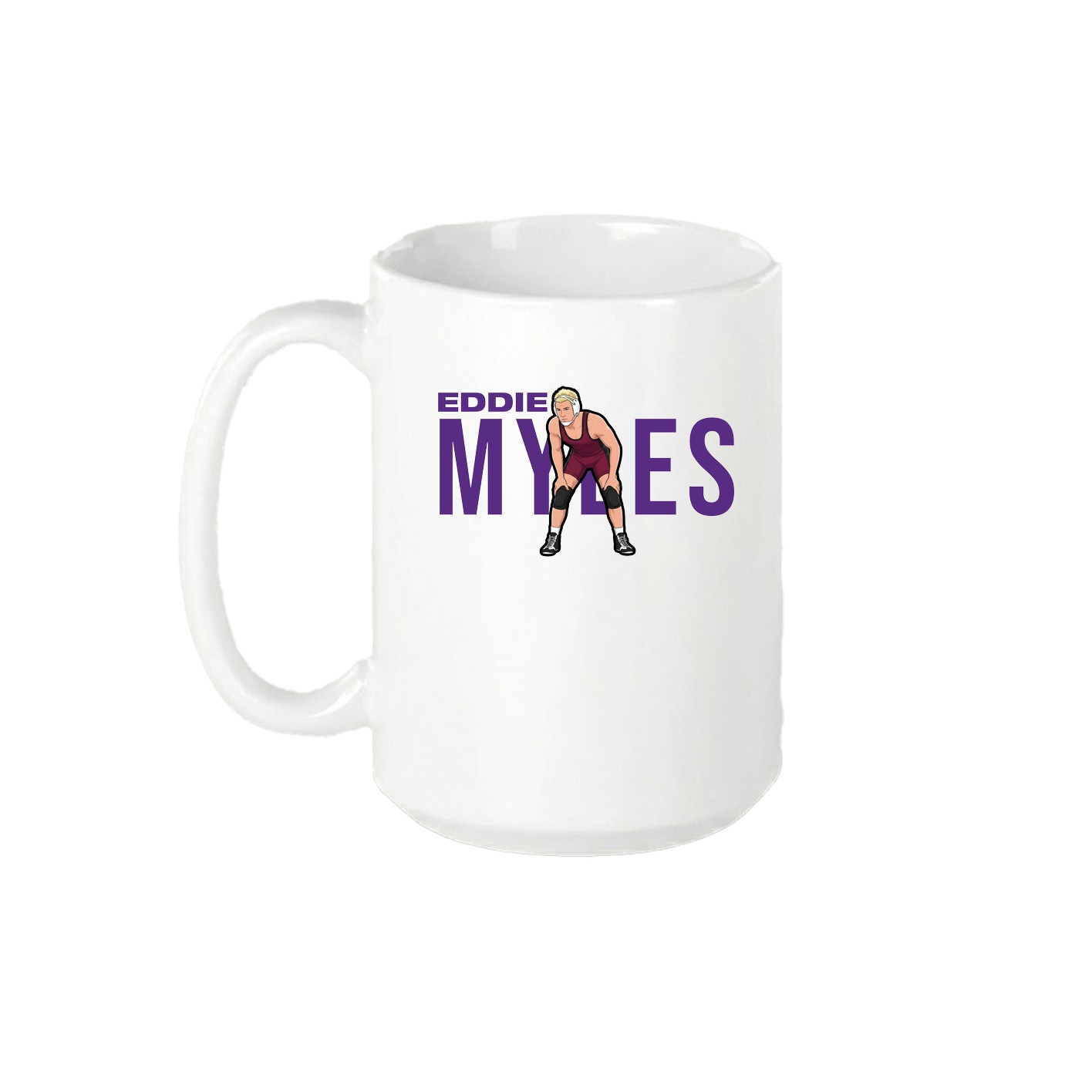 15oz Coffee Mug — Player Name in White