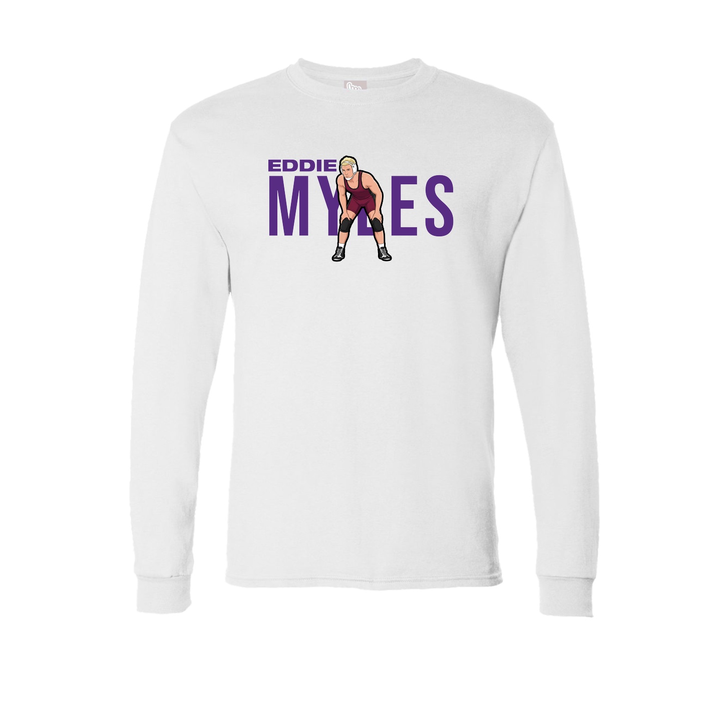 Long Sleeve Tee — Player Name in White