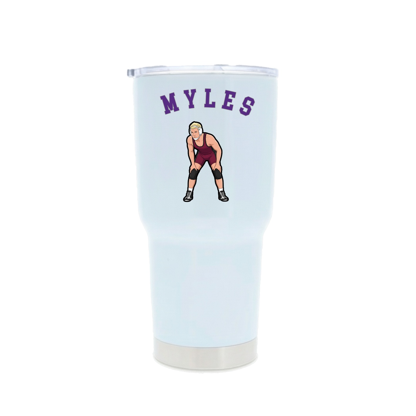 30oz Stainless Steel Tumbler — Shirsey Arch in White