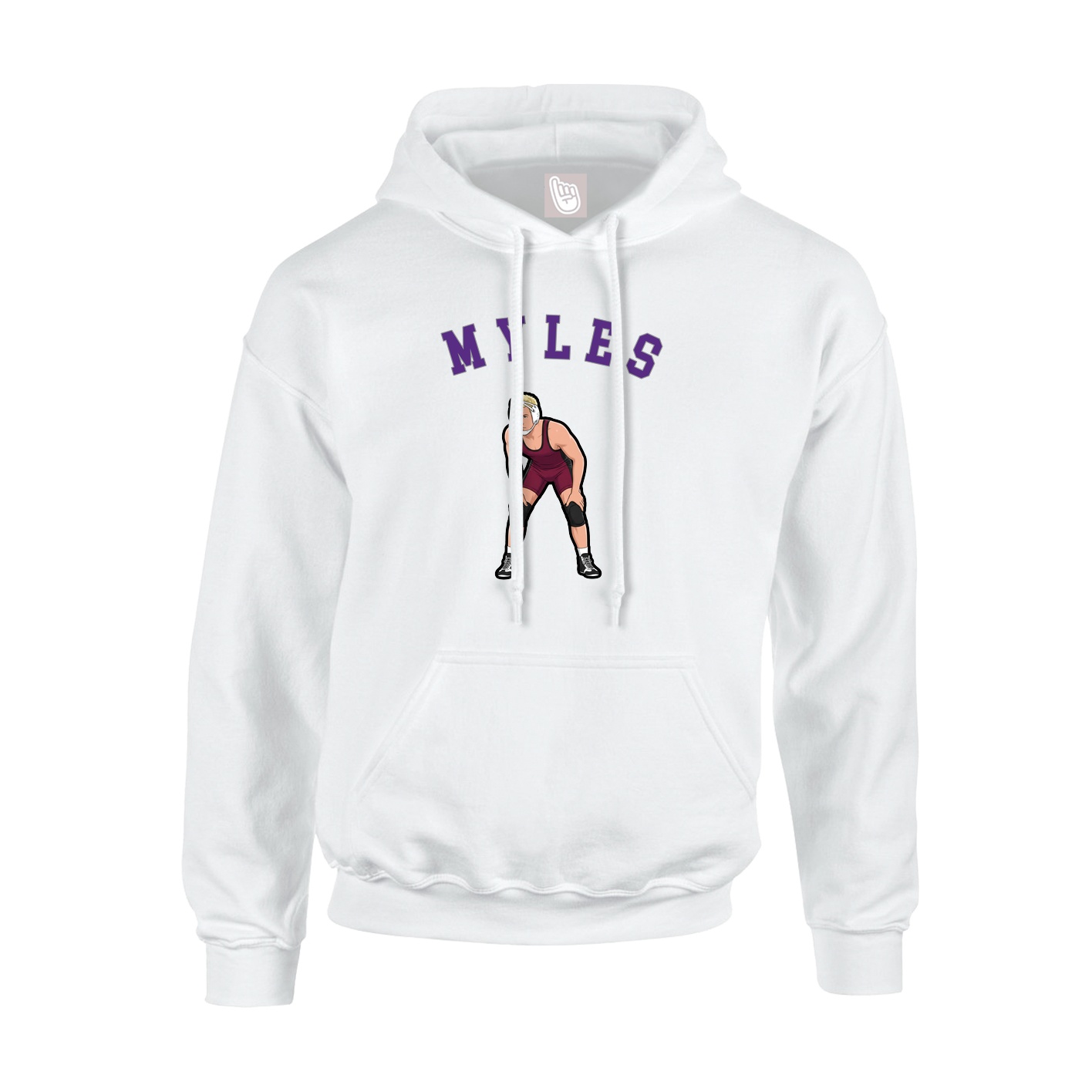 Youth Hoodie — Shirsey Arch in White