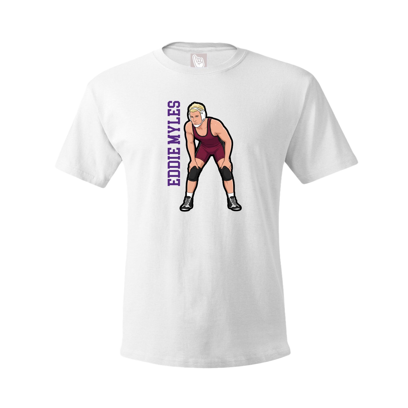 Tee — Name Vertical in White