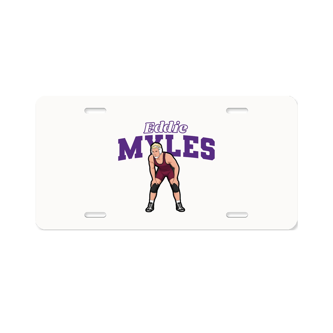 License Plate — Name Arch in Classic