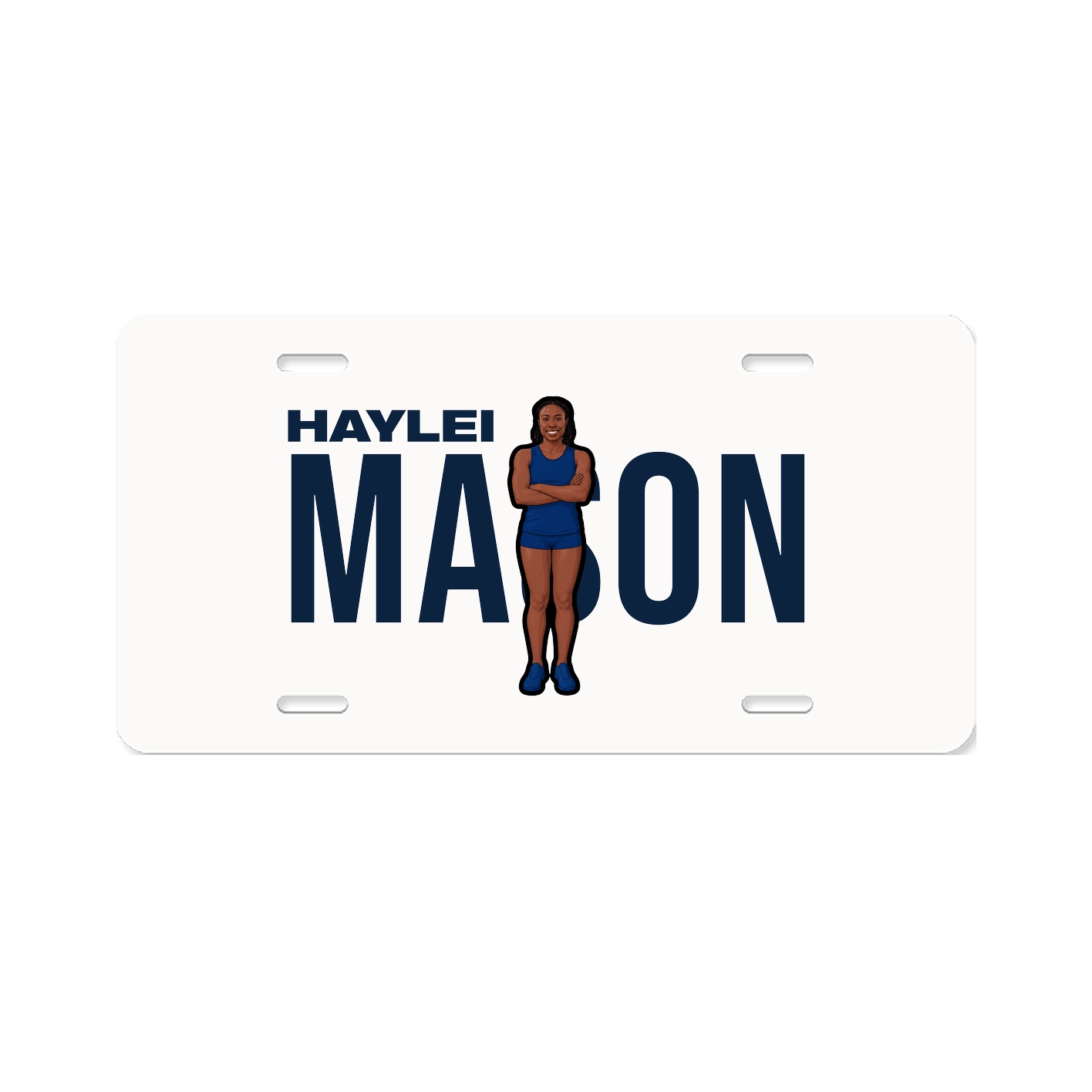 License Plate — Player Name in Classic