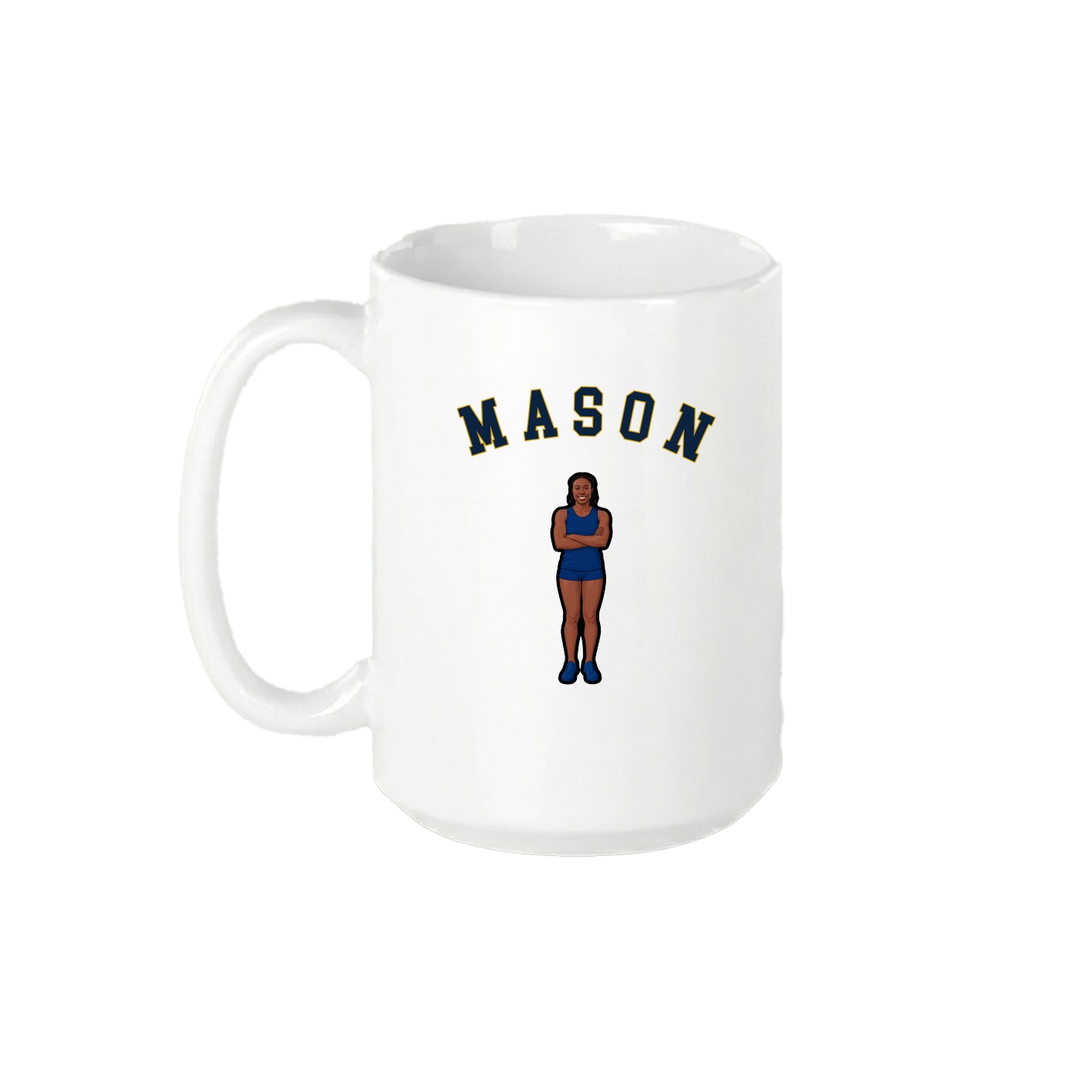 15oz Coffee Mug — Shirsey Arch in White
