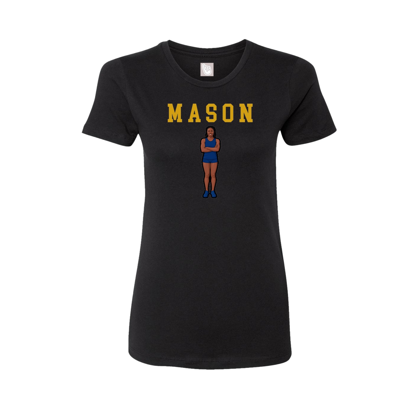 Fitted Women's Tee — Shirsey in Black