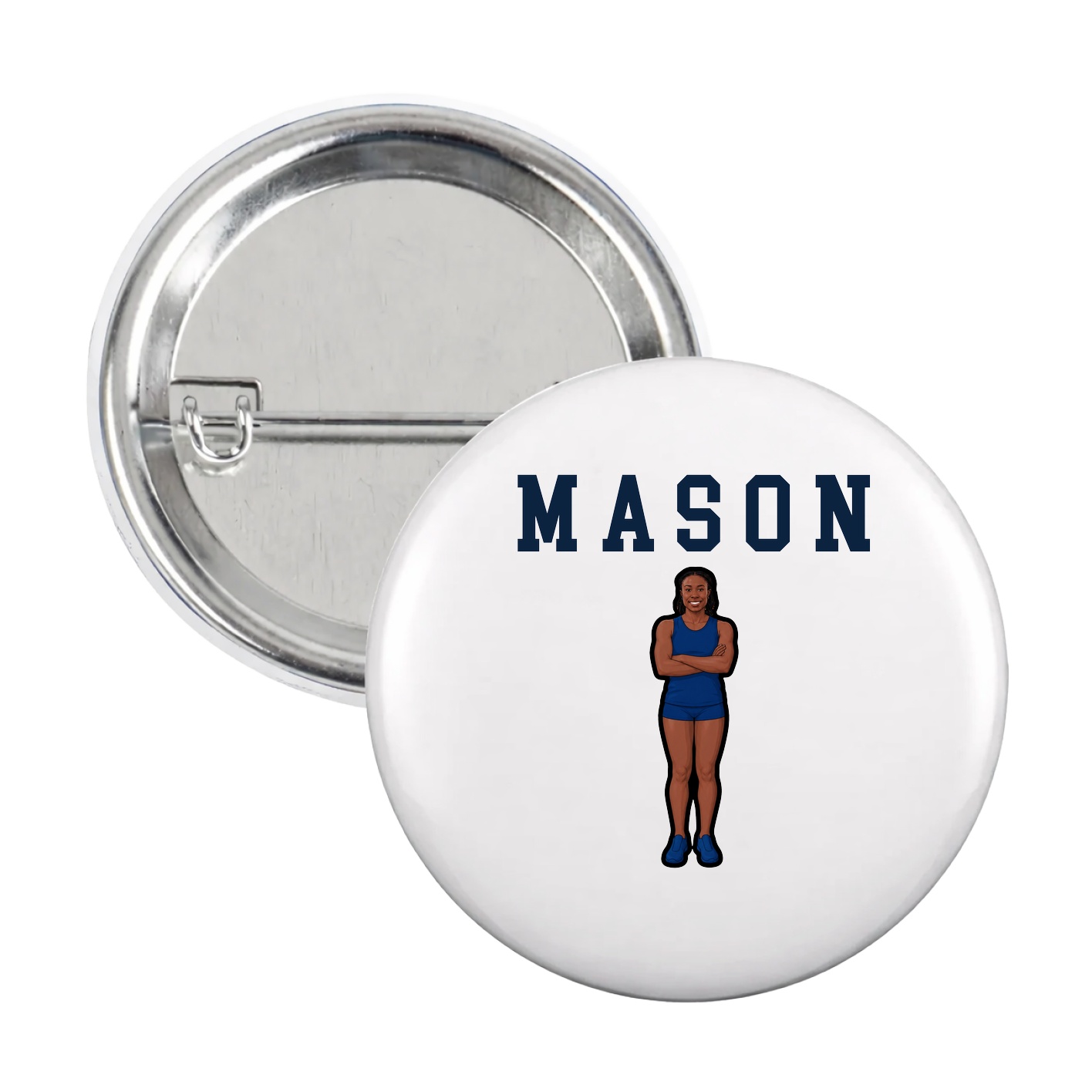 Game Day Button — Shirsey in White