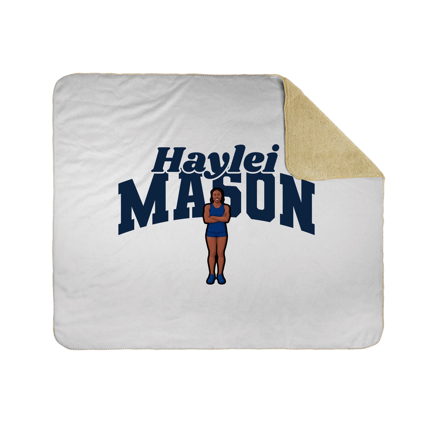 Throw Blanket — Signature Arch in White