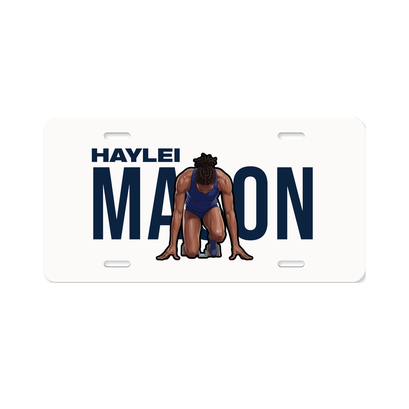 License Plate — Player Name in Classic