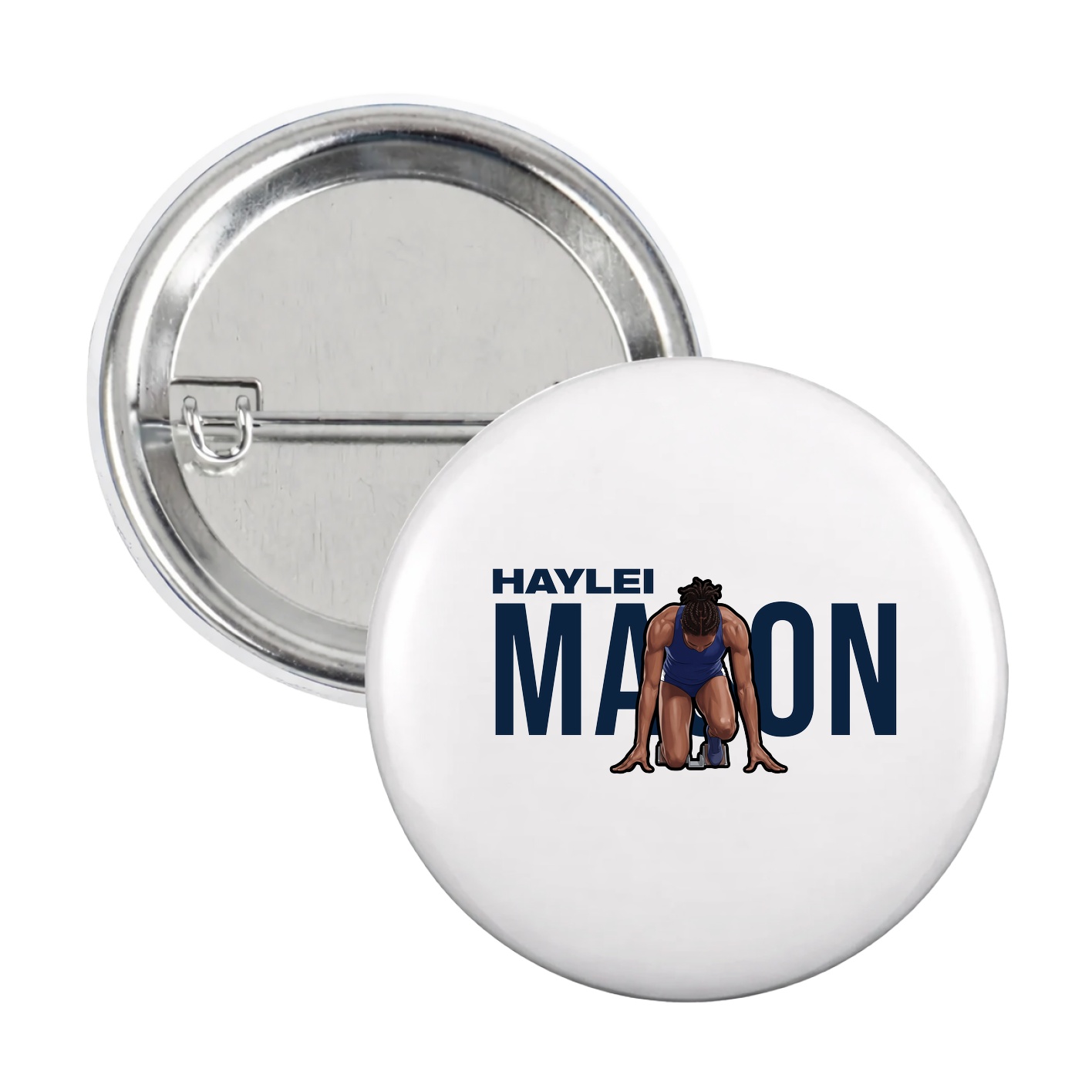 Game Day Button — Player Name in White