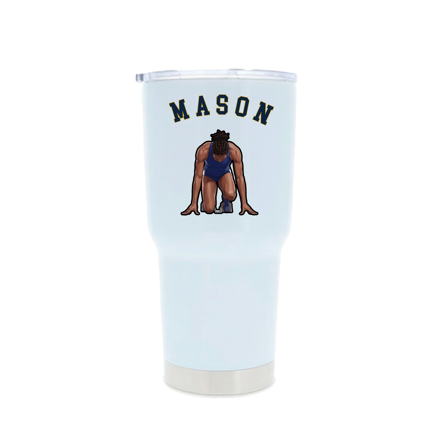 30oz Stainless Steel Tumbler — Shirsey Arch in White