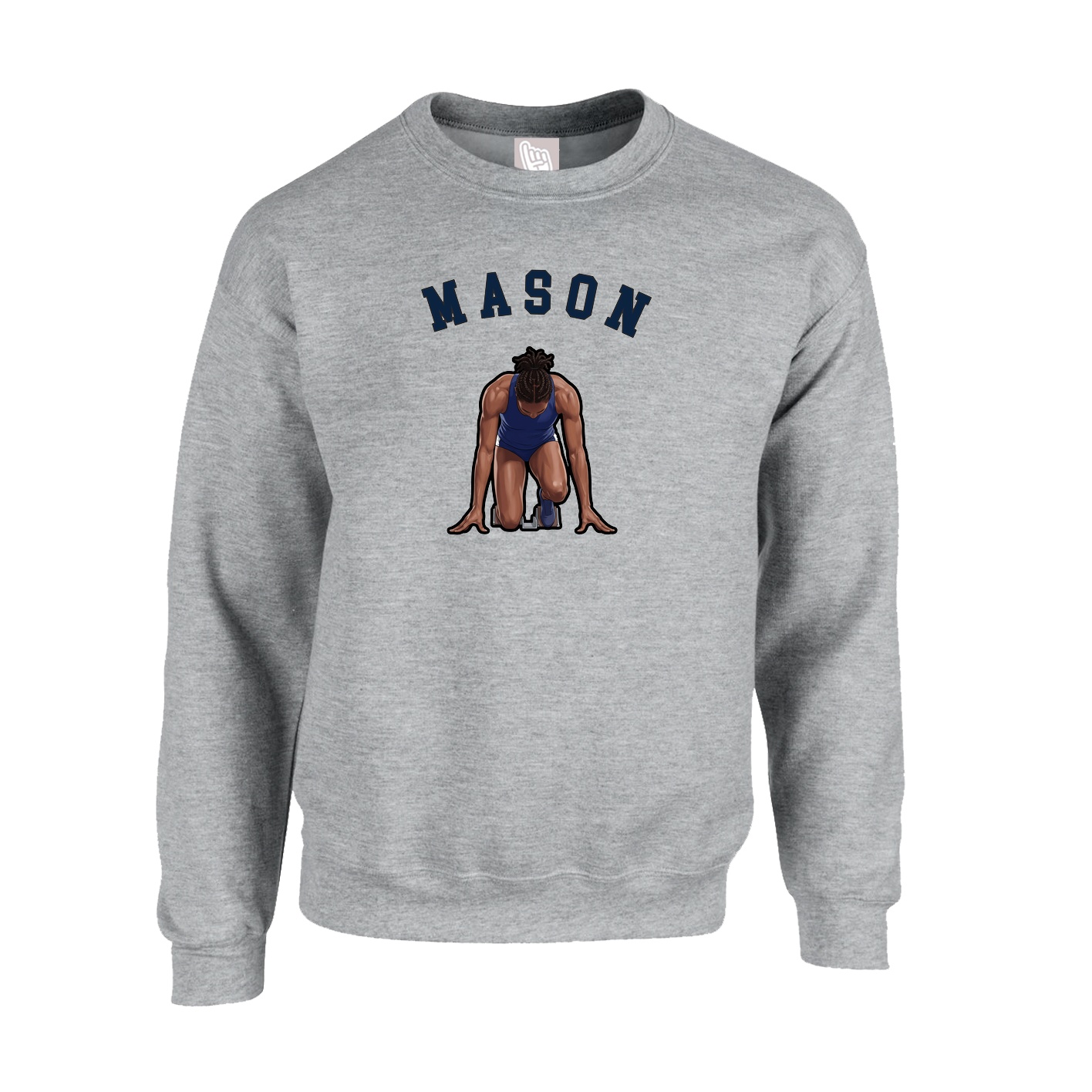 Fleece Crew — Shirsey Arch in Grey