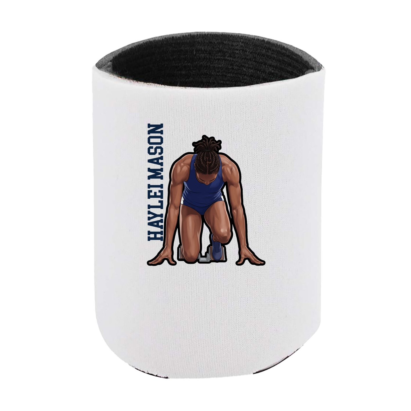Can Holder — Name Vertical in White