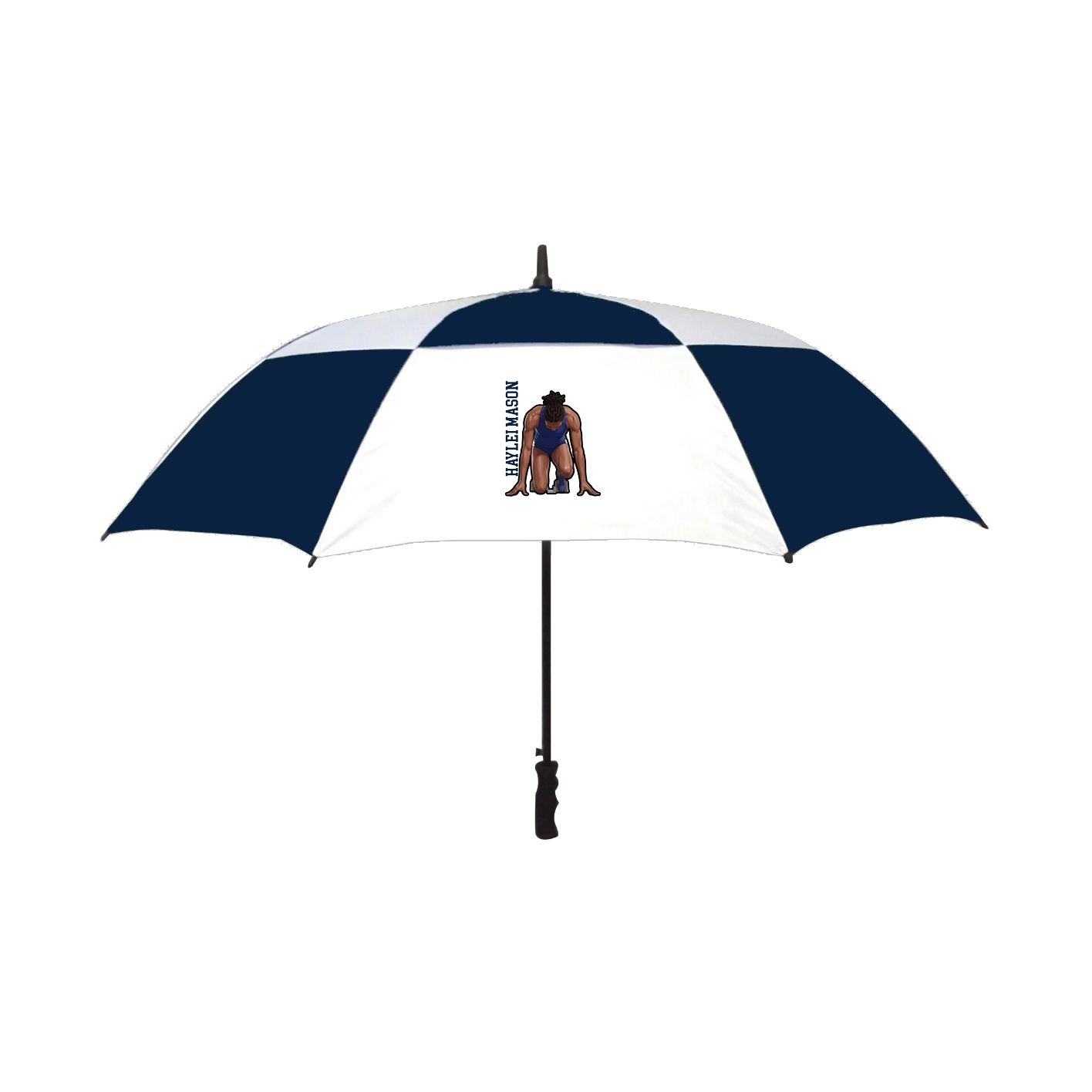 Golf Umbrella — Name Vertical in Navy