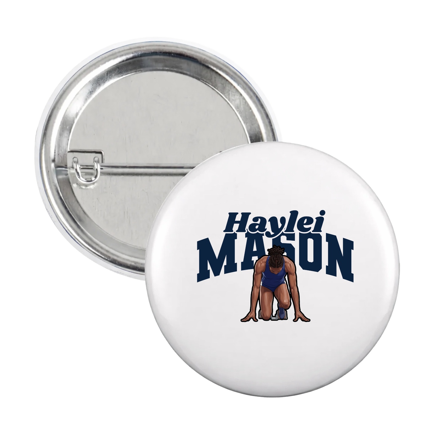 Game Day Button — Signature Arch in White