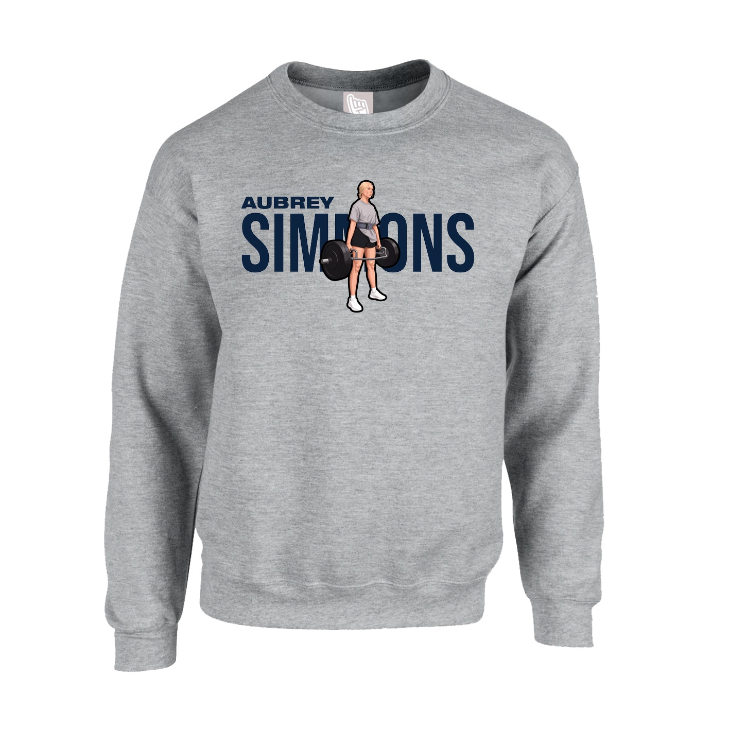 Fleece Crew — Player Name in Grey